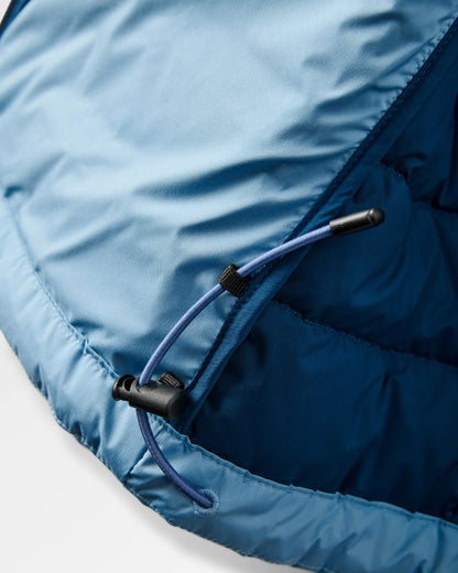 Northstar Down Recycled Jacket - Retro Blue/Tidal Blue - Flatlay