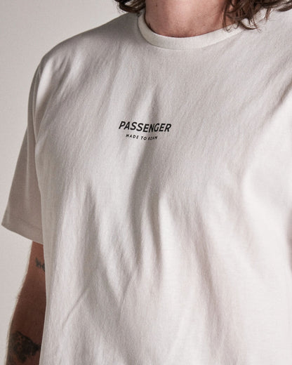 Passenger Recycled Cotton T-Shirt - White - Studio Model