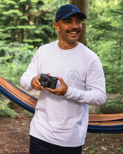 Escapism Recycled LS T-Shirt - White - Lifestyle