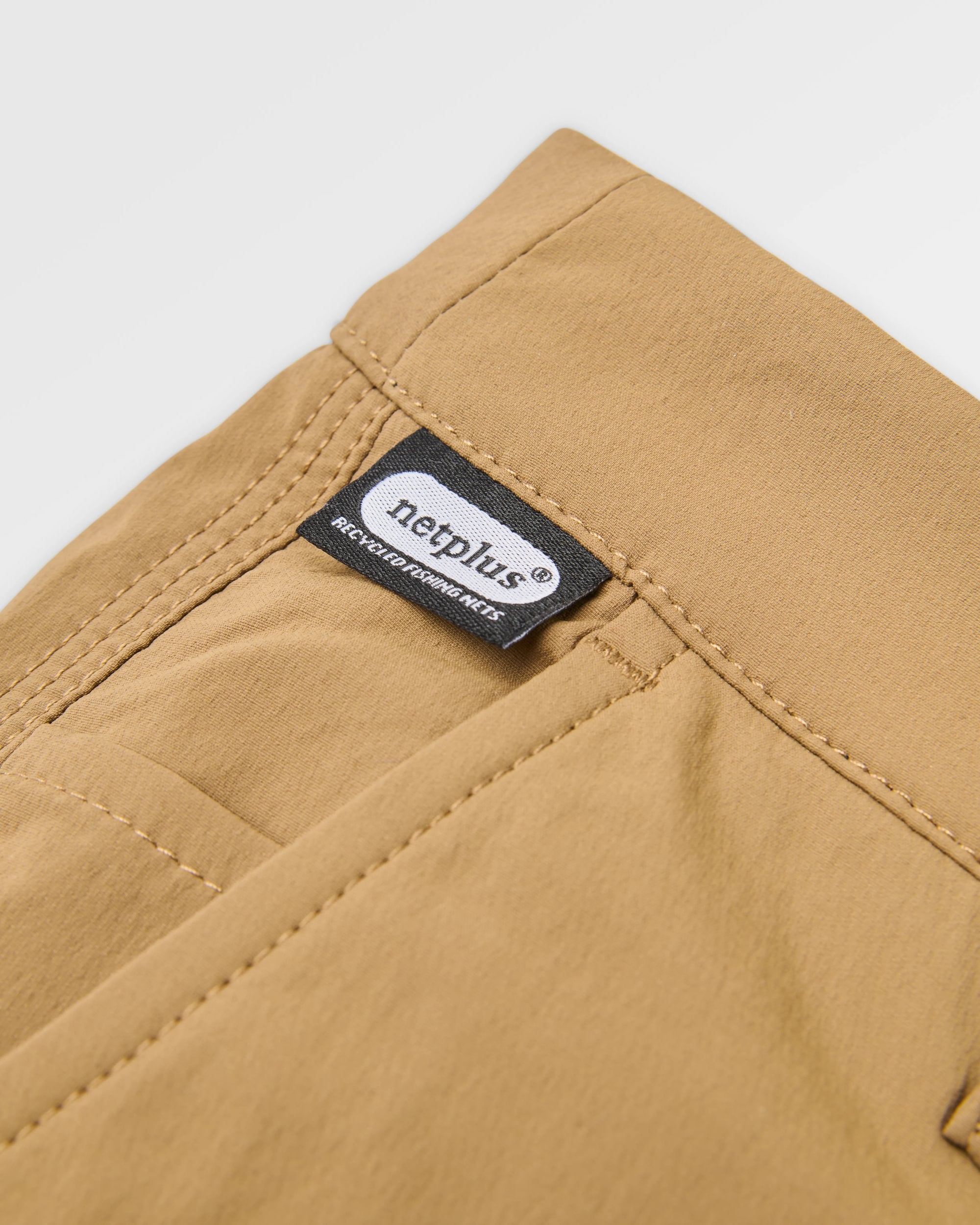 365 Hybrid Trouser - Caramel Brown - Flatlay