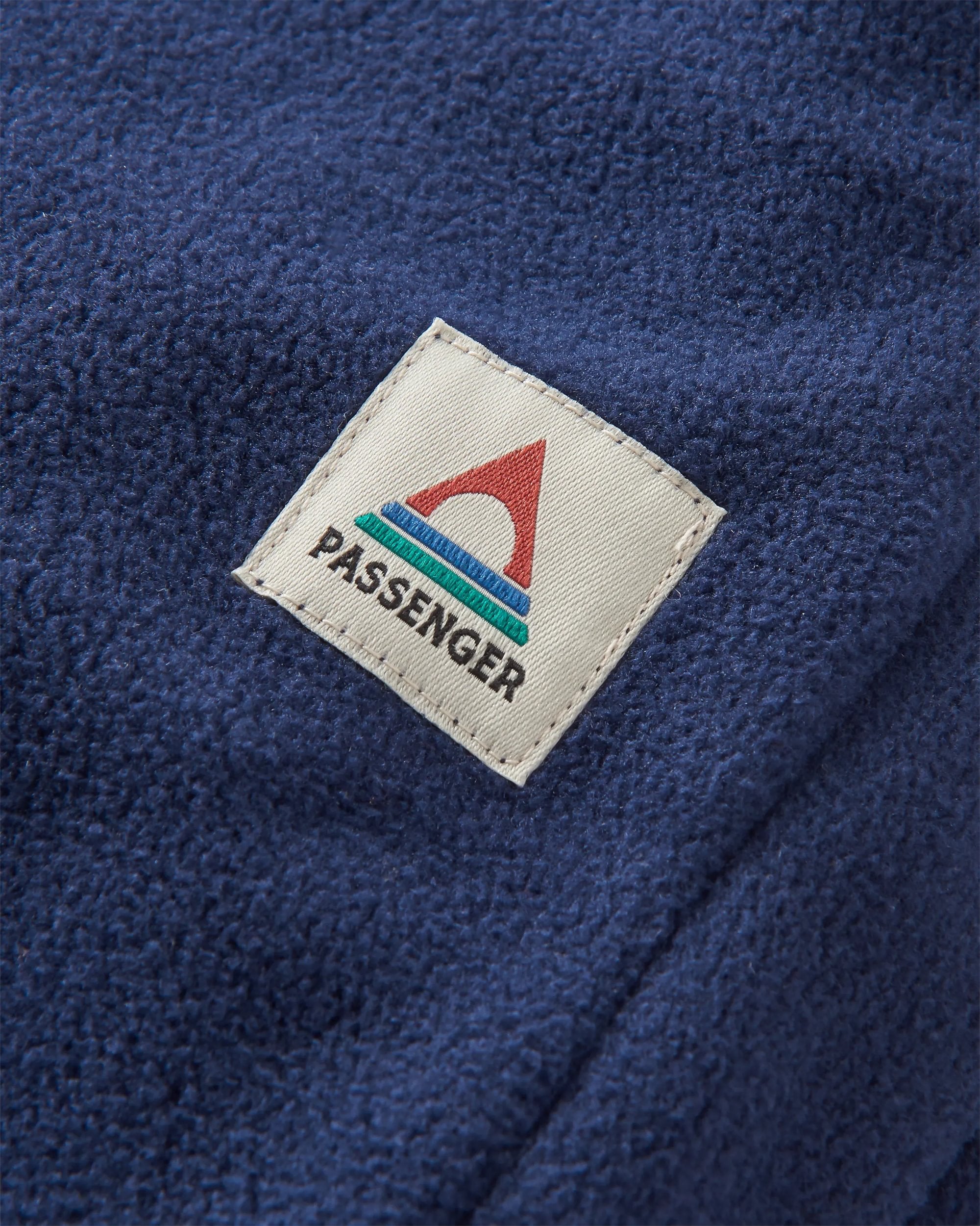 Set Off Recycled Polar Fleece Jogger - Rich Navy - Flatlay