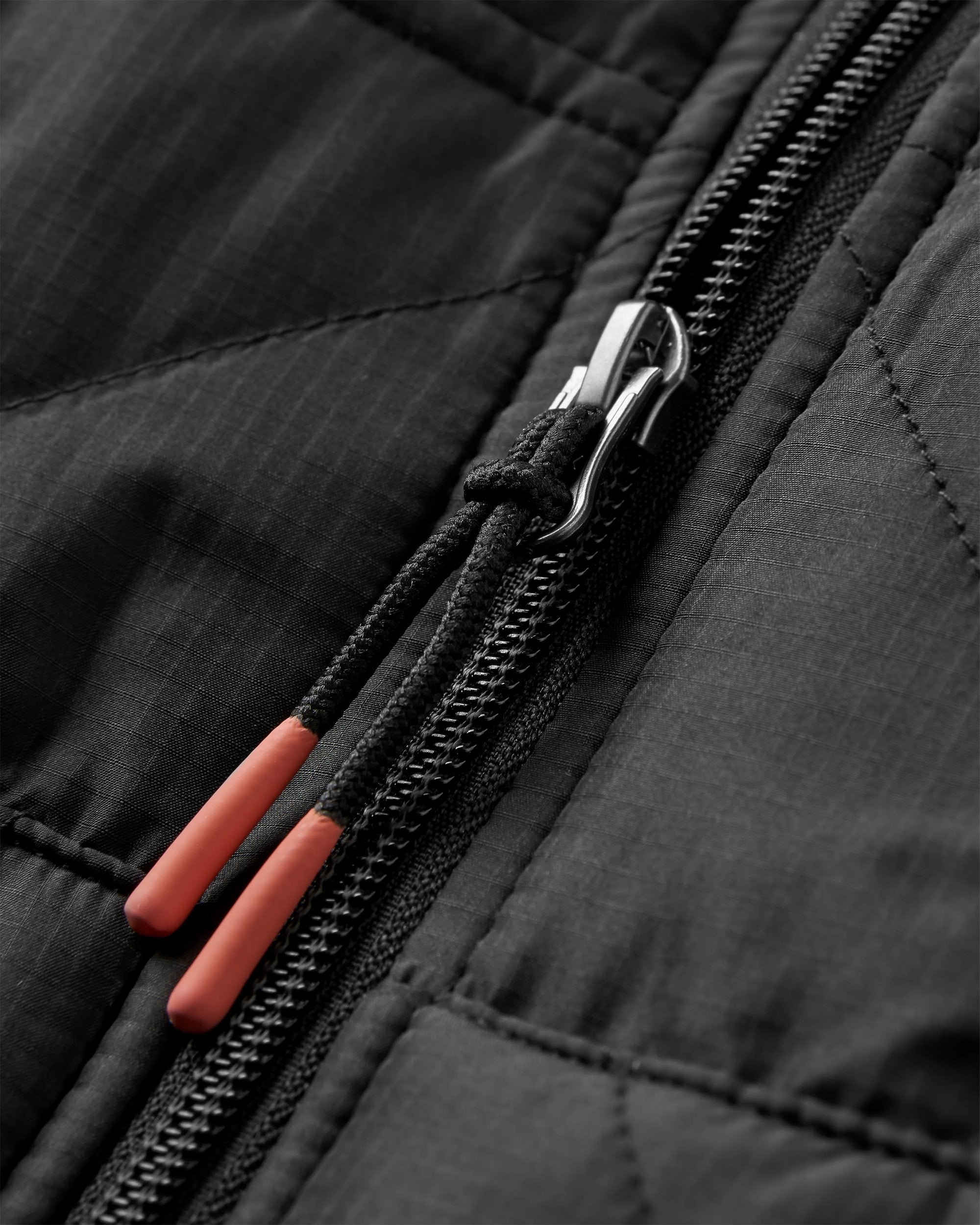 Dylan Recycled Insulated Full Zip Jacket - Black - Flatlay