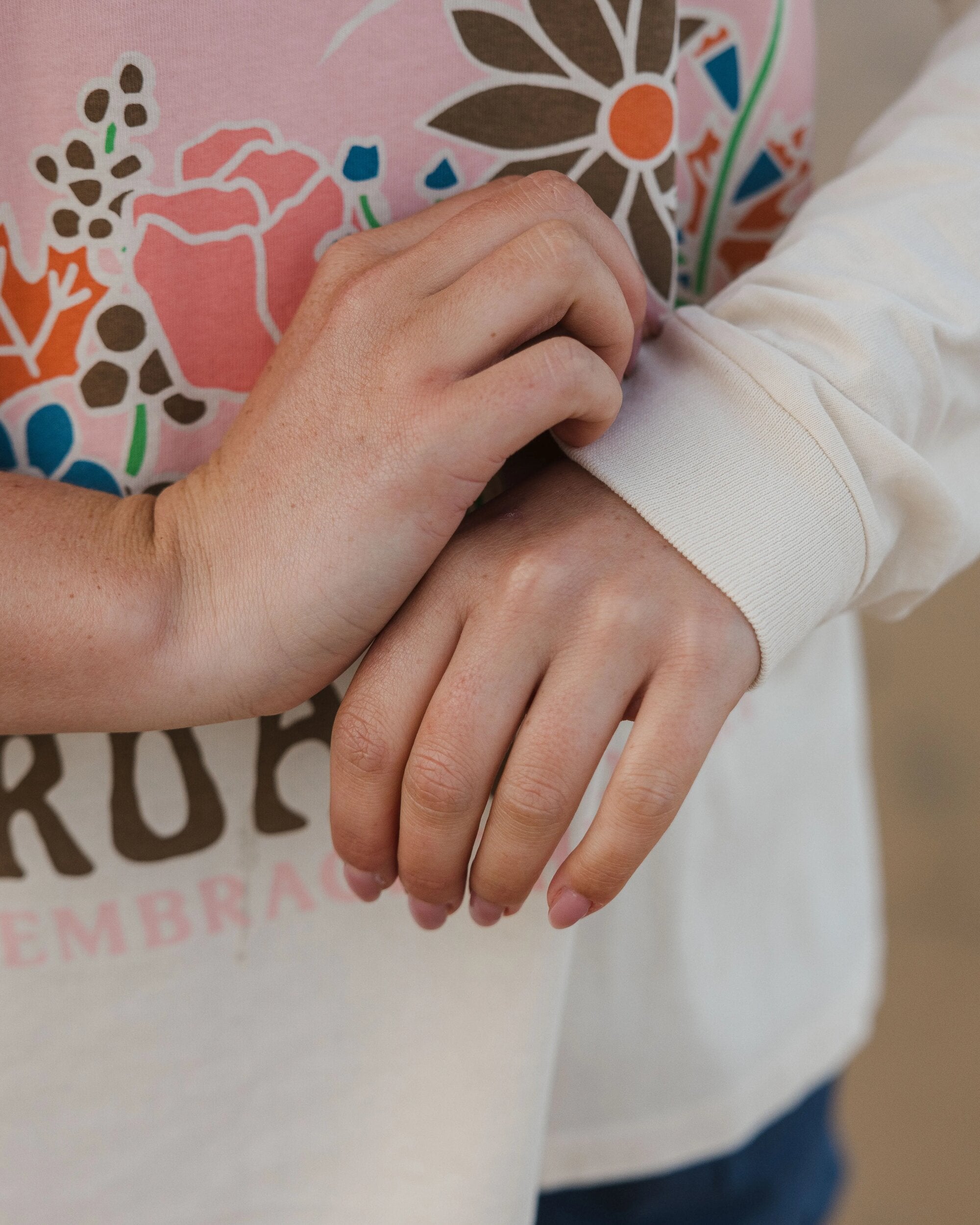 Roam Wild Recycled Cotton Oversized LS T-Shirt - Birch - Lifestyle