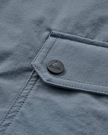 Stride Recycled Active Trail Short - Storm Grey - Flatlay