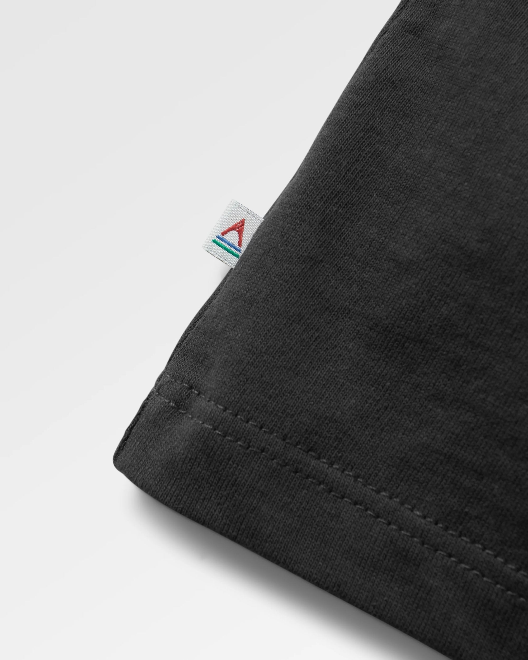 Penida Recycled Cotton T-Shirt - Black - Flatlay