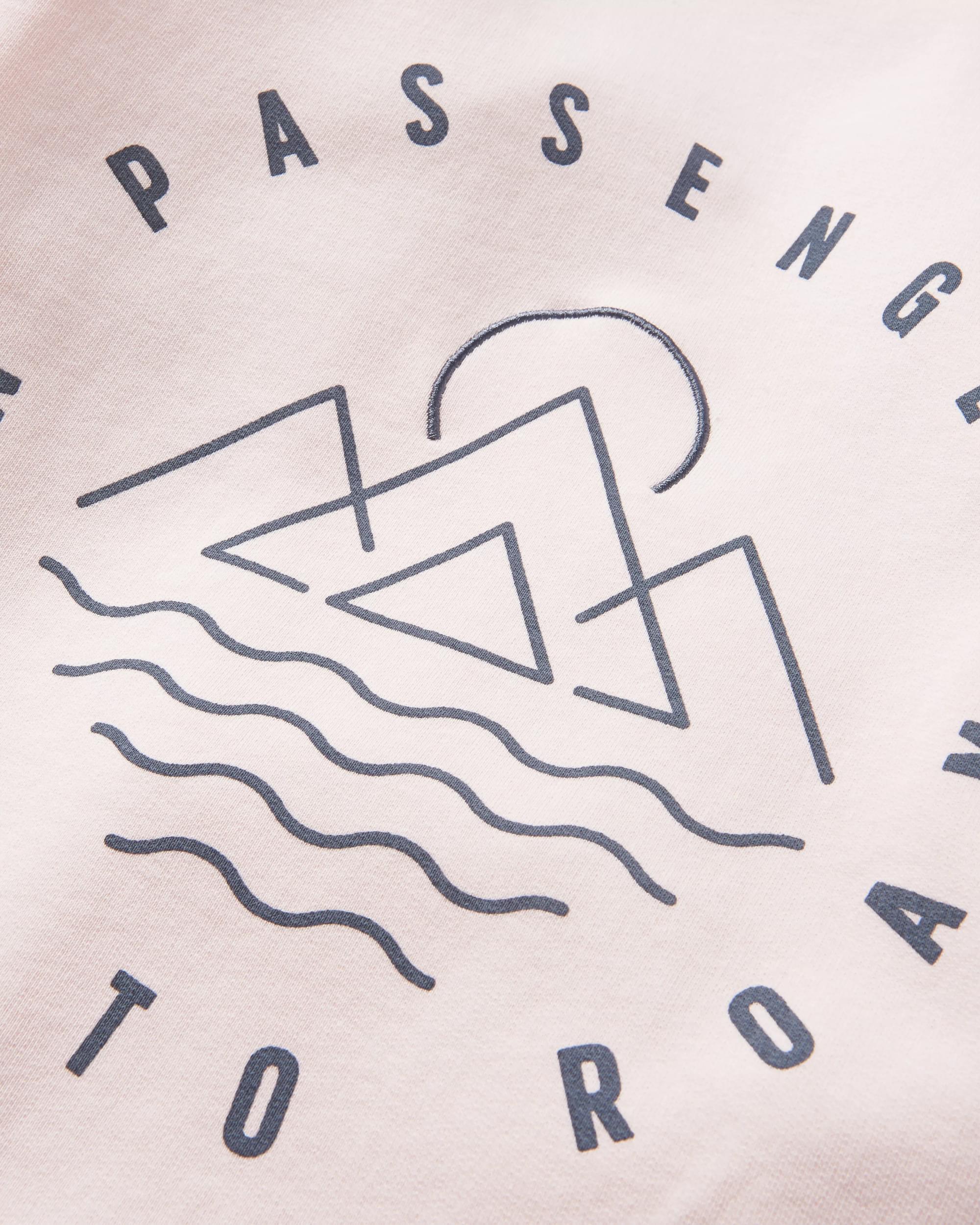 Remote Recycled Cotton Sweatshirt - Barely Pink - Flatlay