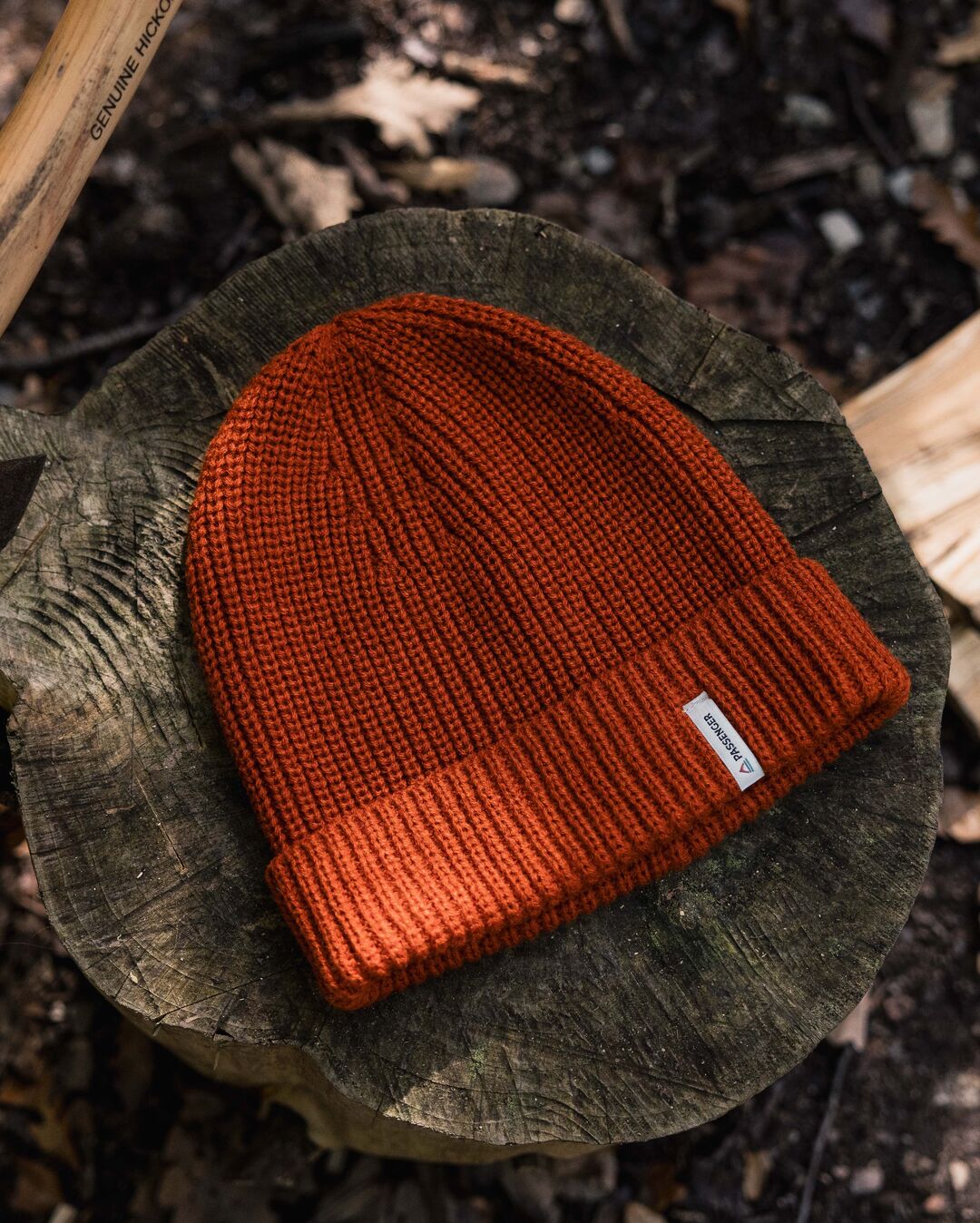 Compass Recycled Beanie - Rust