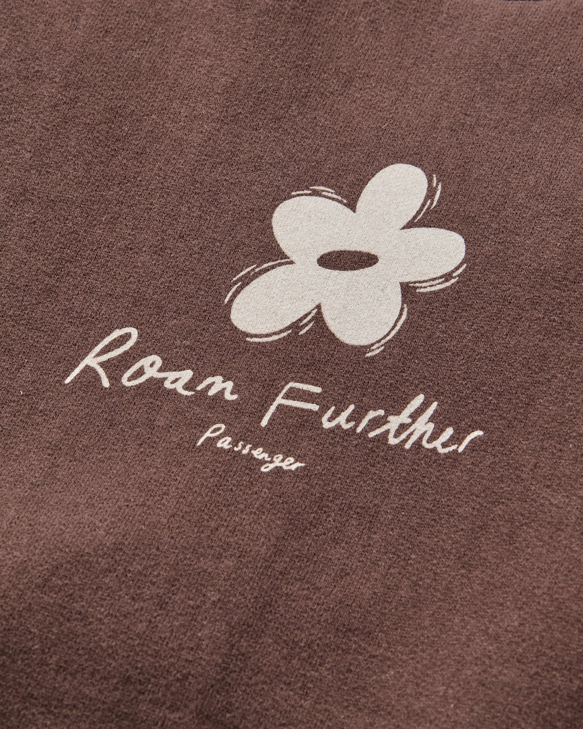 Roam Further Sweatshirt - Espresso - Flatlay
