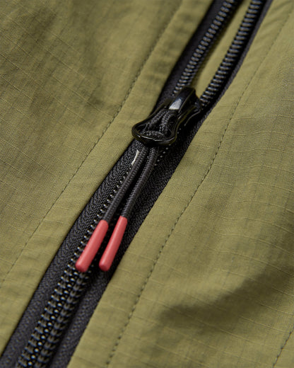 Seek Out Water Resistant Anorak - Khaki - Flatlay