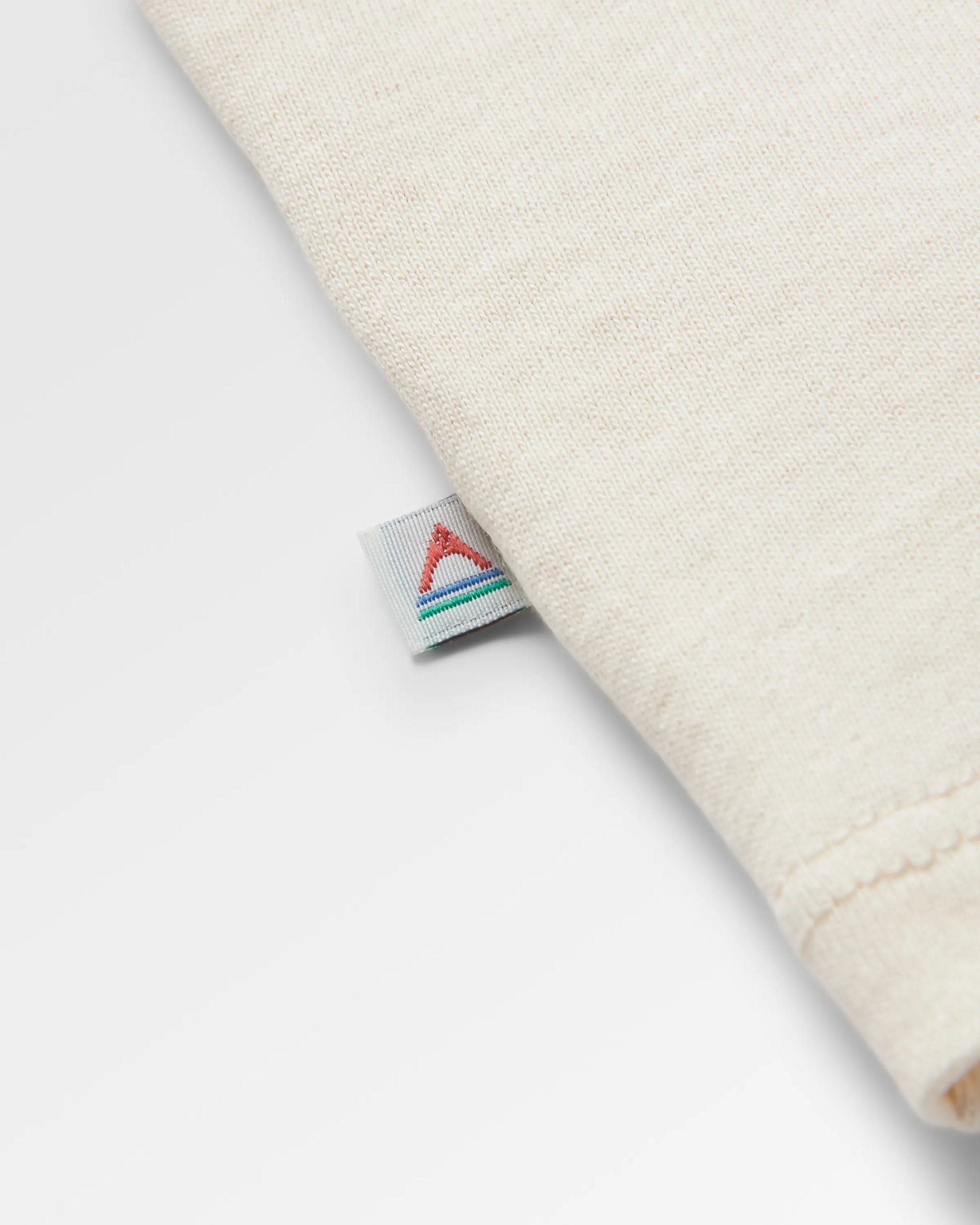 Riser Recycled Cotton LS T-Shirt - Birch - Flatlay