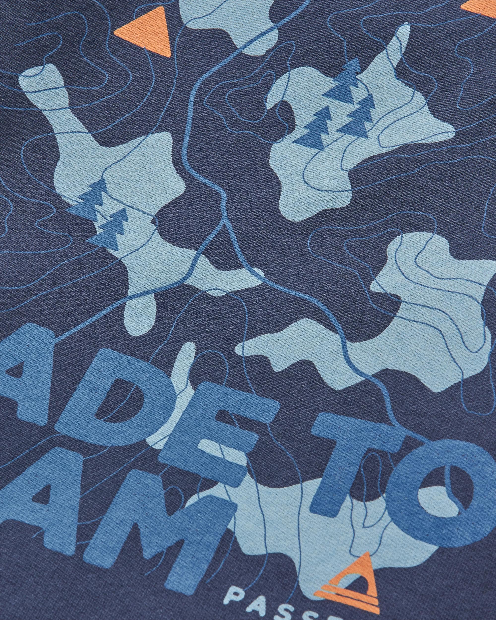 Pace Recycled Cotton Hoodie - Deep Navy - Flatlay