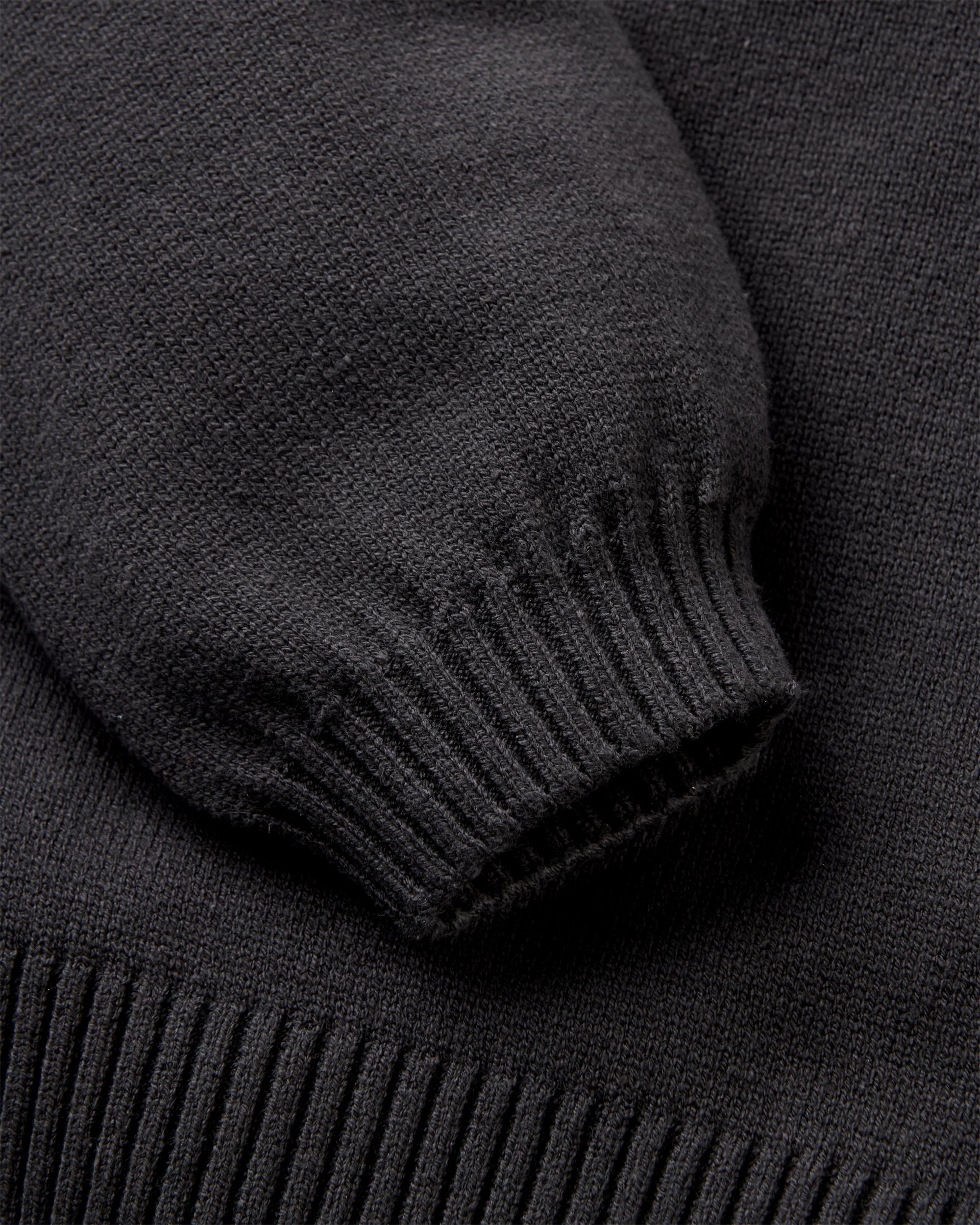 Penida Knitted Jumper - Faded Black - Flatlay