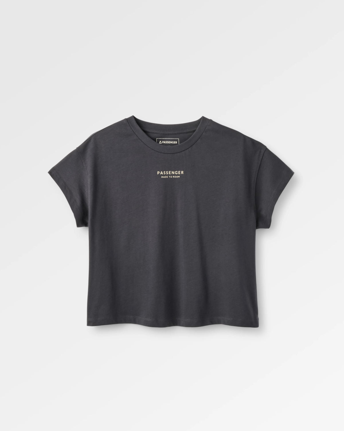 Slower Rhythms Women's Organic Cotton T-Shirt - Faded Black - Flatlay