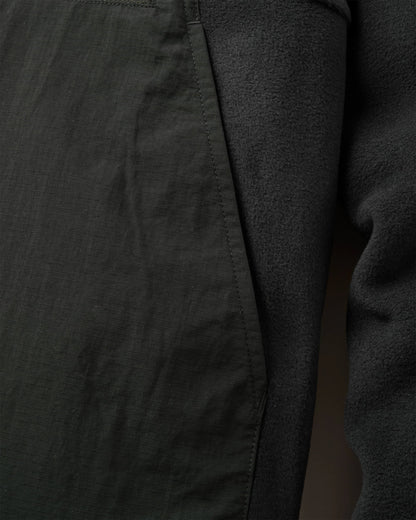 Alexander Hooded Polartec® Fleece - Black - Flatlay
