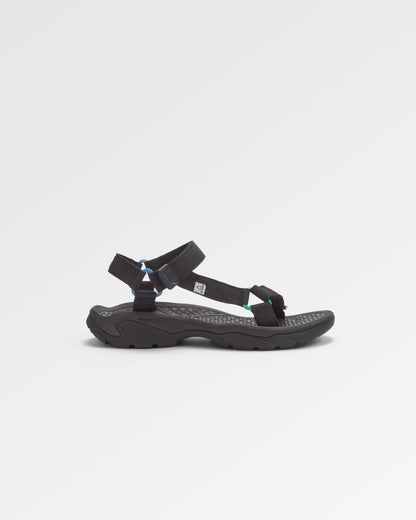 Monterey Roam Sandal - Black - Flatlay