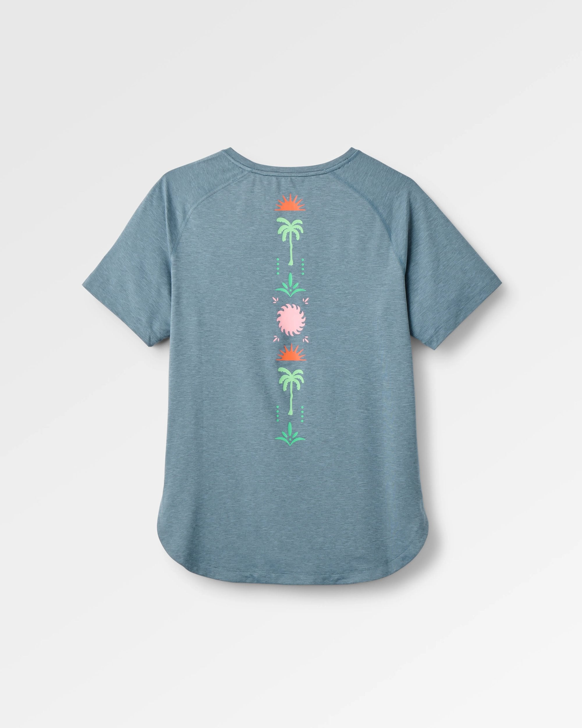 Sunvale Lightweight Surf T-Shirt - Storm Grey Marl - Flatlay