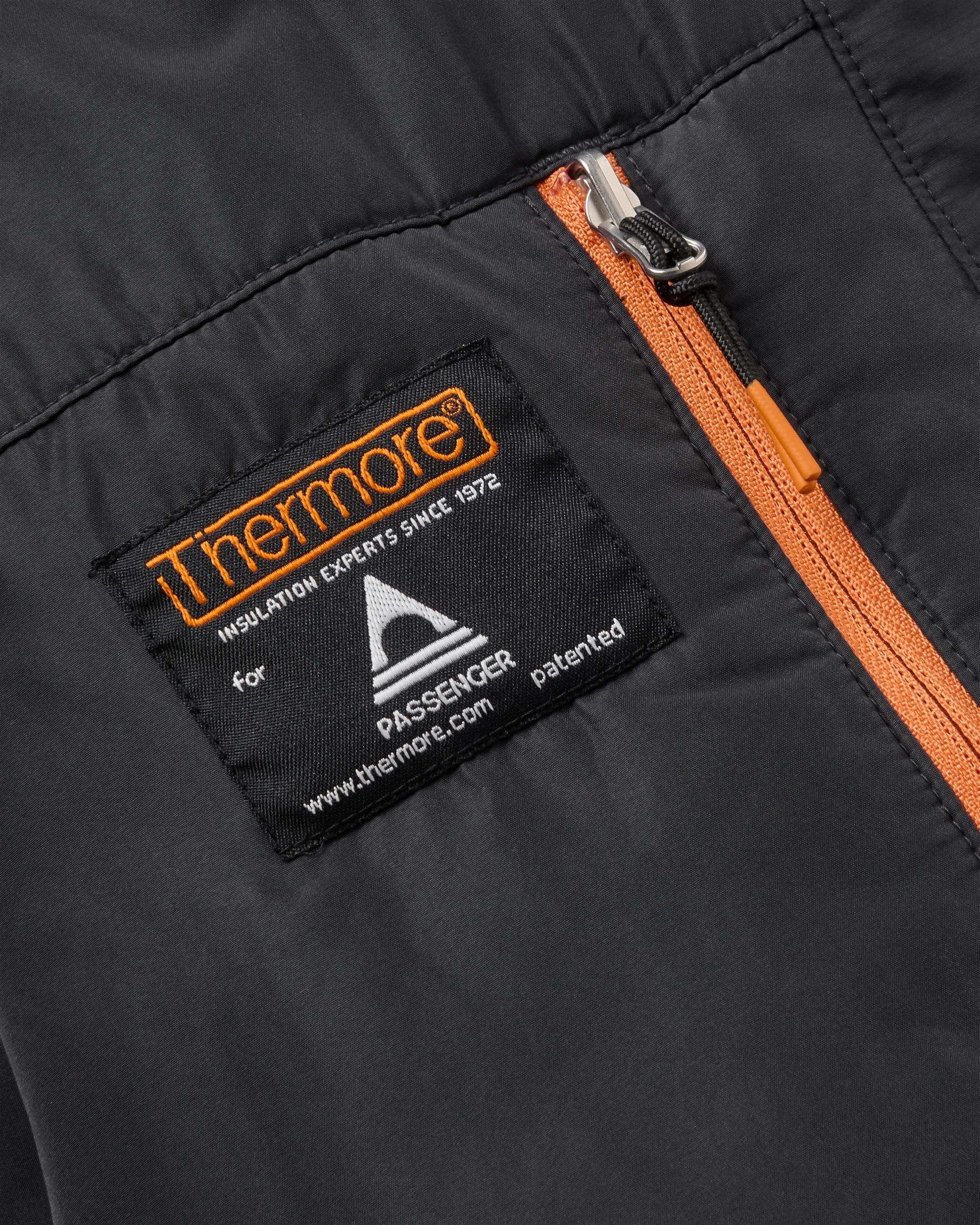 Daybreak Lightweight Thermore® Insulated Hoodless Jacket - Faded Black/Khaki - Flatlay