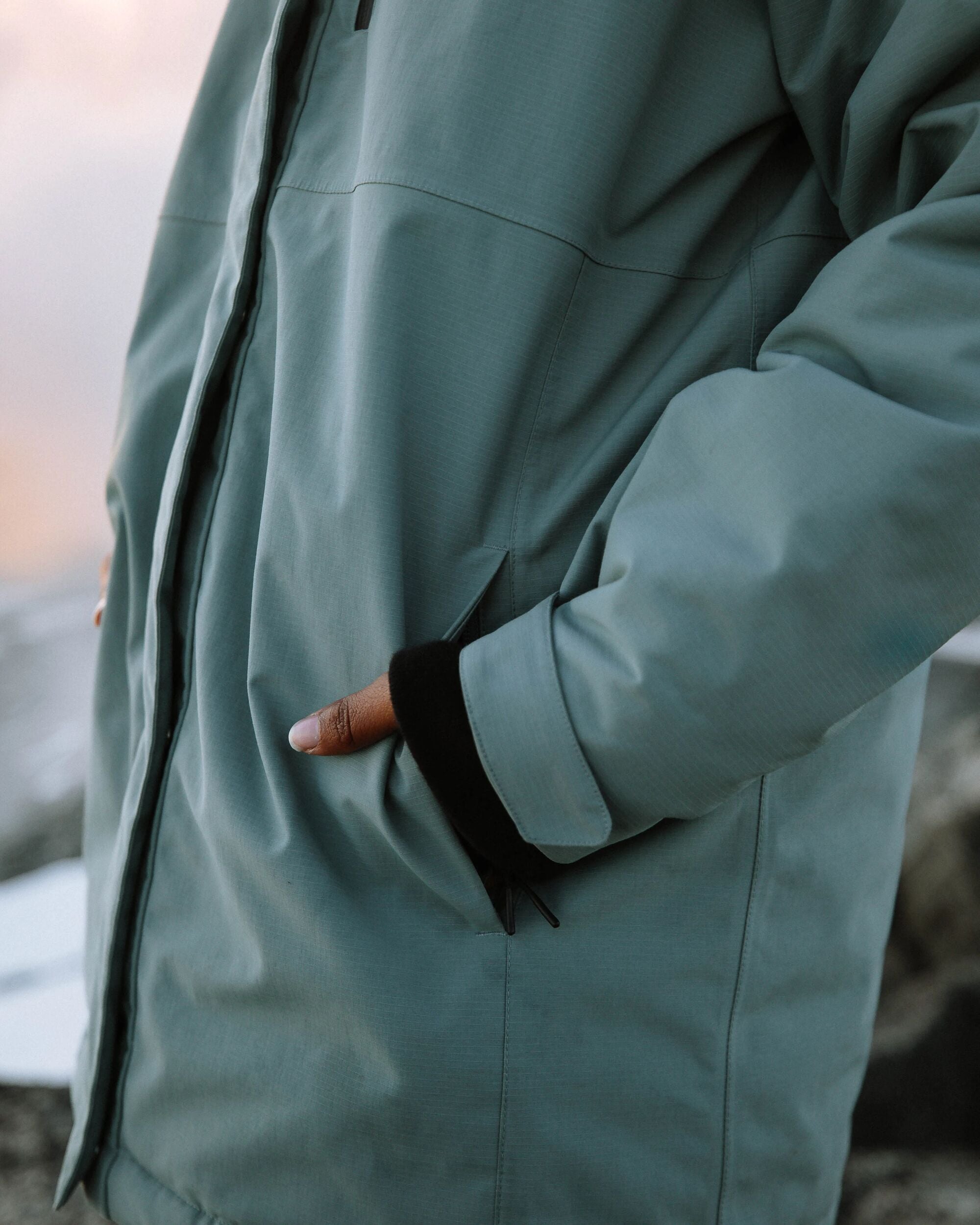 Cloudmont Waterproof Down Parka - Stormy Sea - Lifestyle