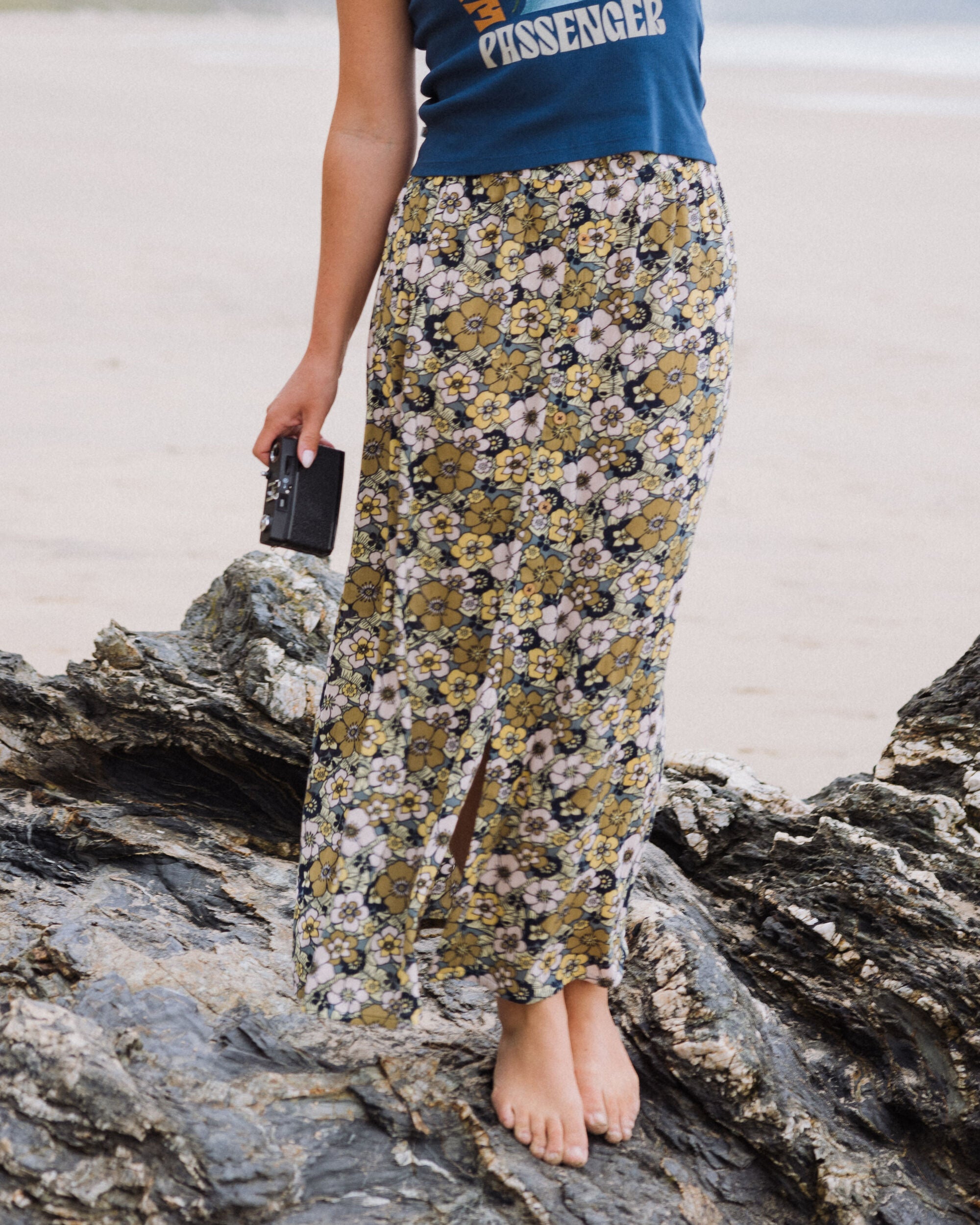 Hannah Skirt - Vintage Floral Sunlight - Lifestyle