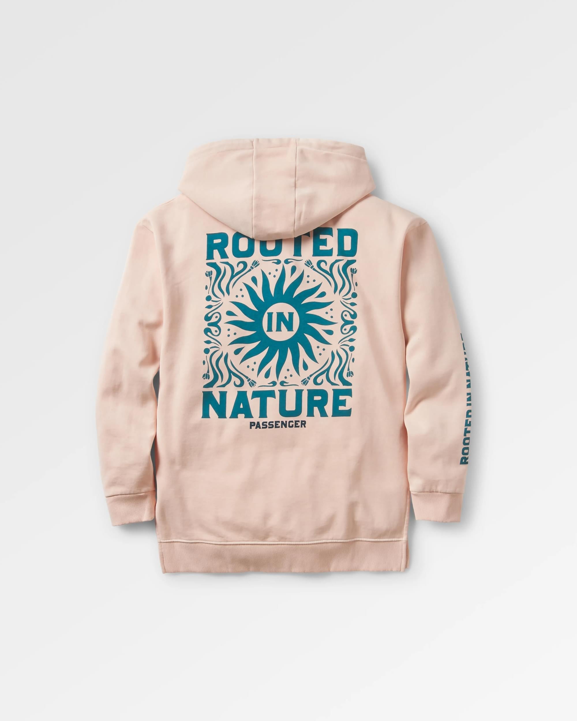 Rooted In Nature Hoodie - Peach Whip - Flatlay