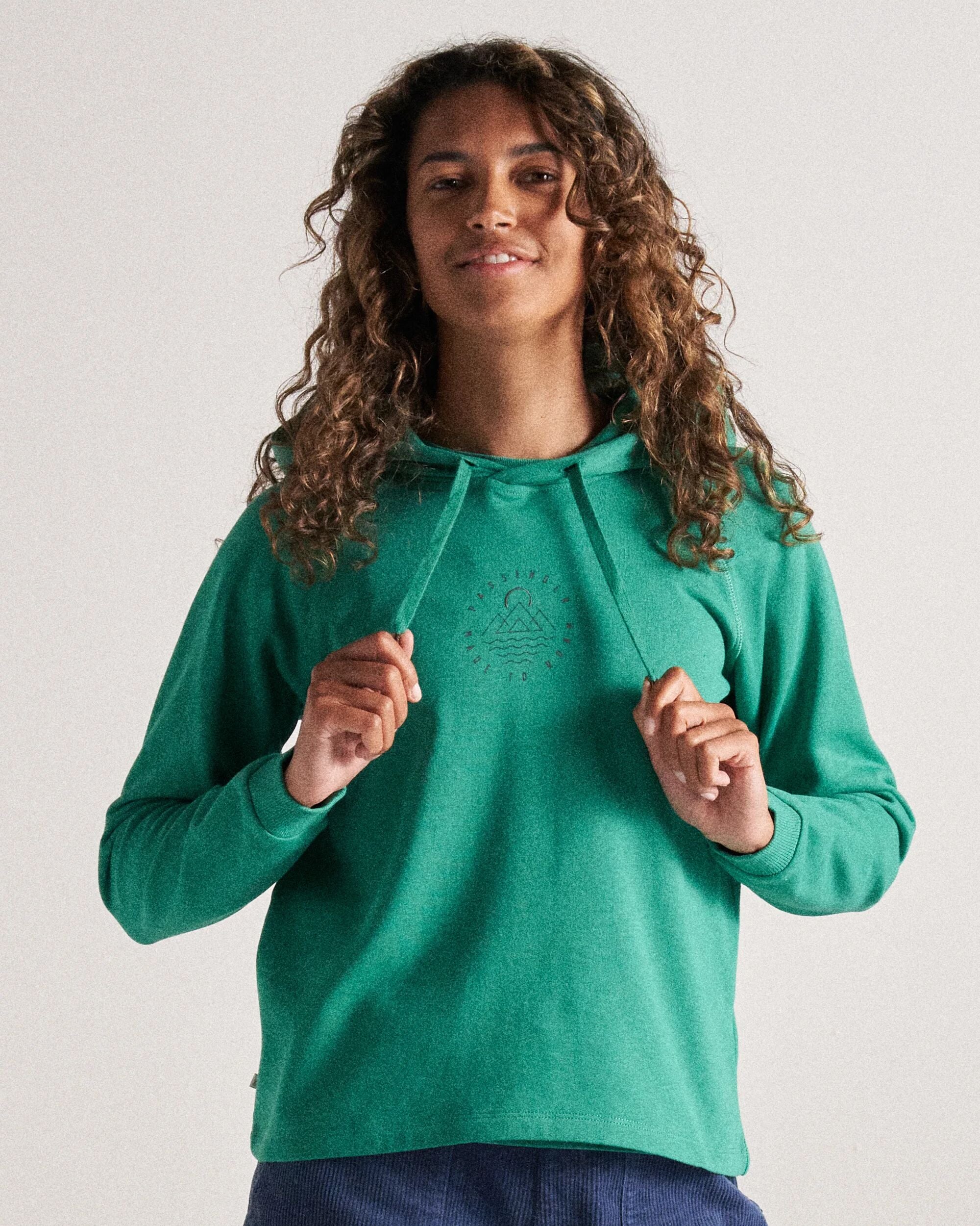 Remote Recycled Cotton Hoodie - Greenlake - Studio Model