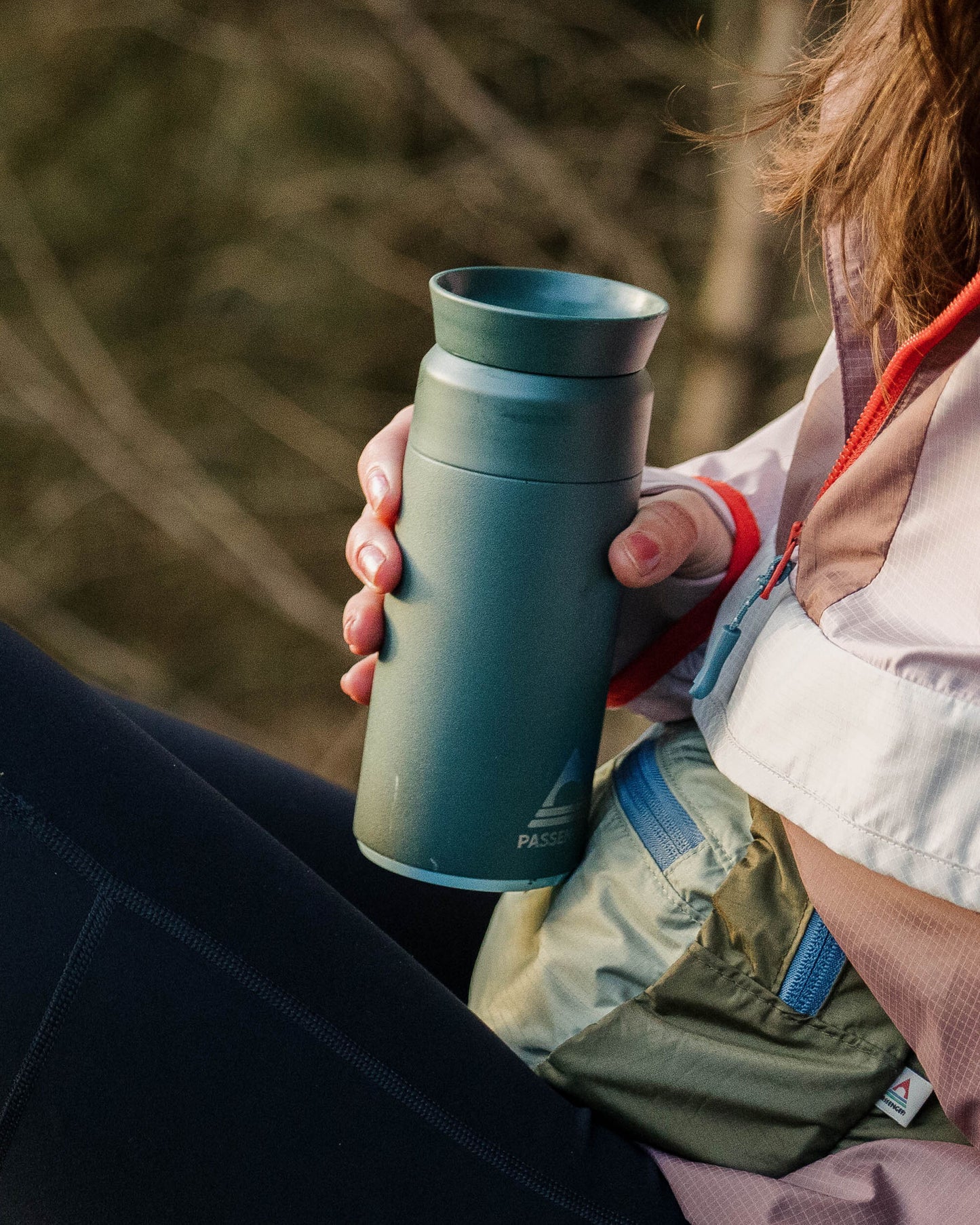 Womens_Ocean Bottle Brew Flask 350ml - Passenger Forest Green