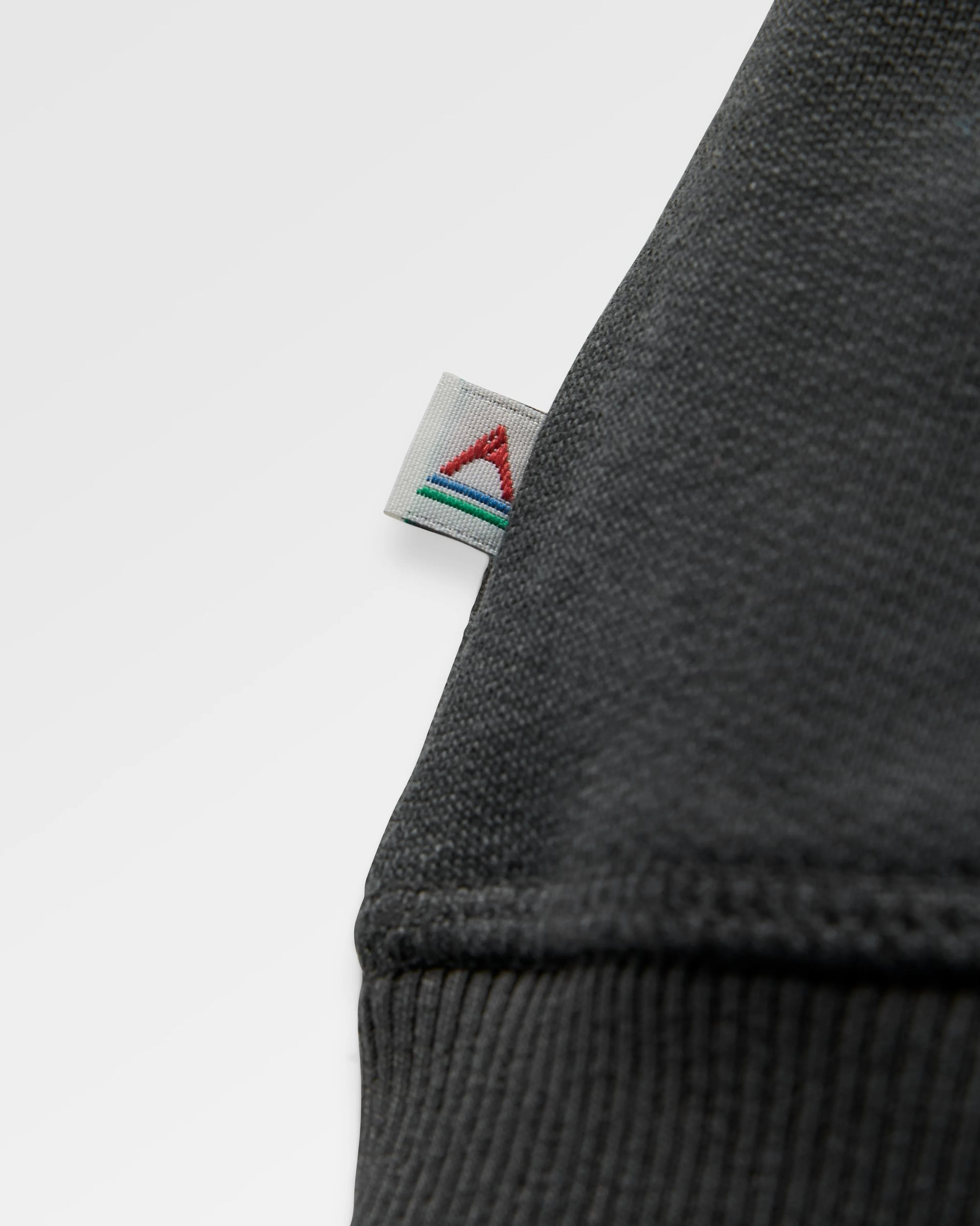 Escapism Recycled Cotton Hoodie - Black - Flatlay