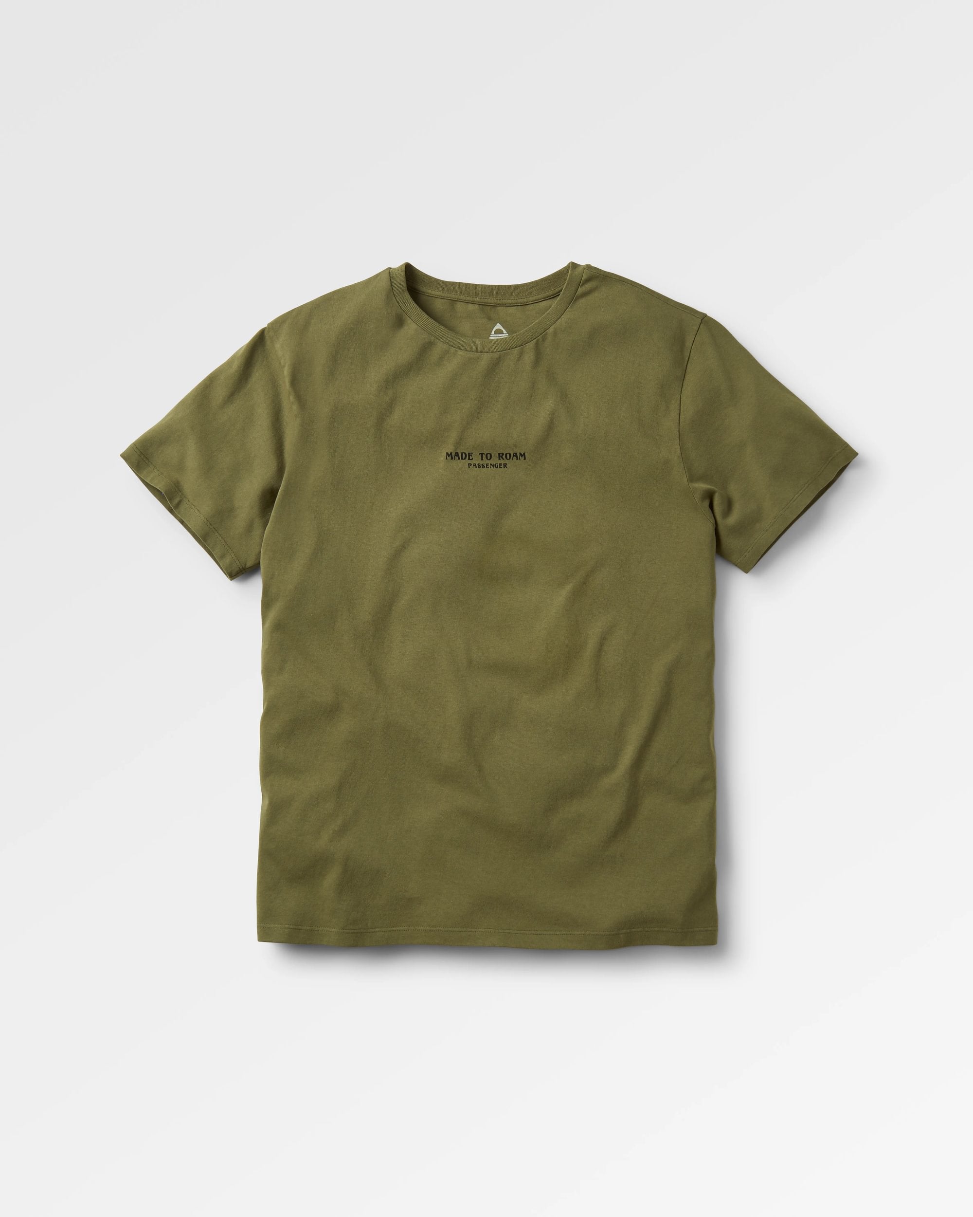 Sundown Recycled Cotton T-Shirt - Khaki - Flatlay