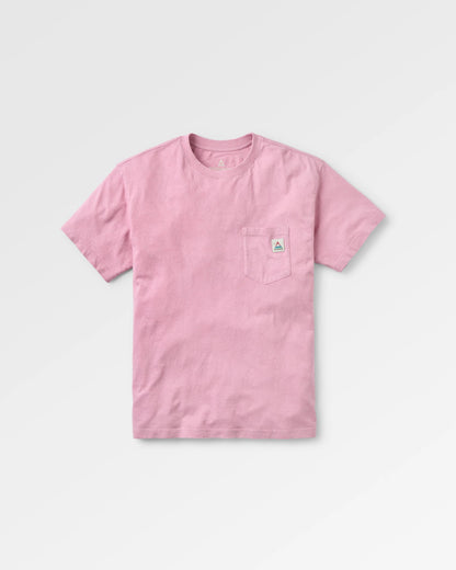 Heritage Organic Relaxed Fit T-Shirt - Pink Haze - Flatlay