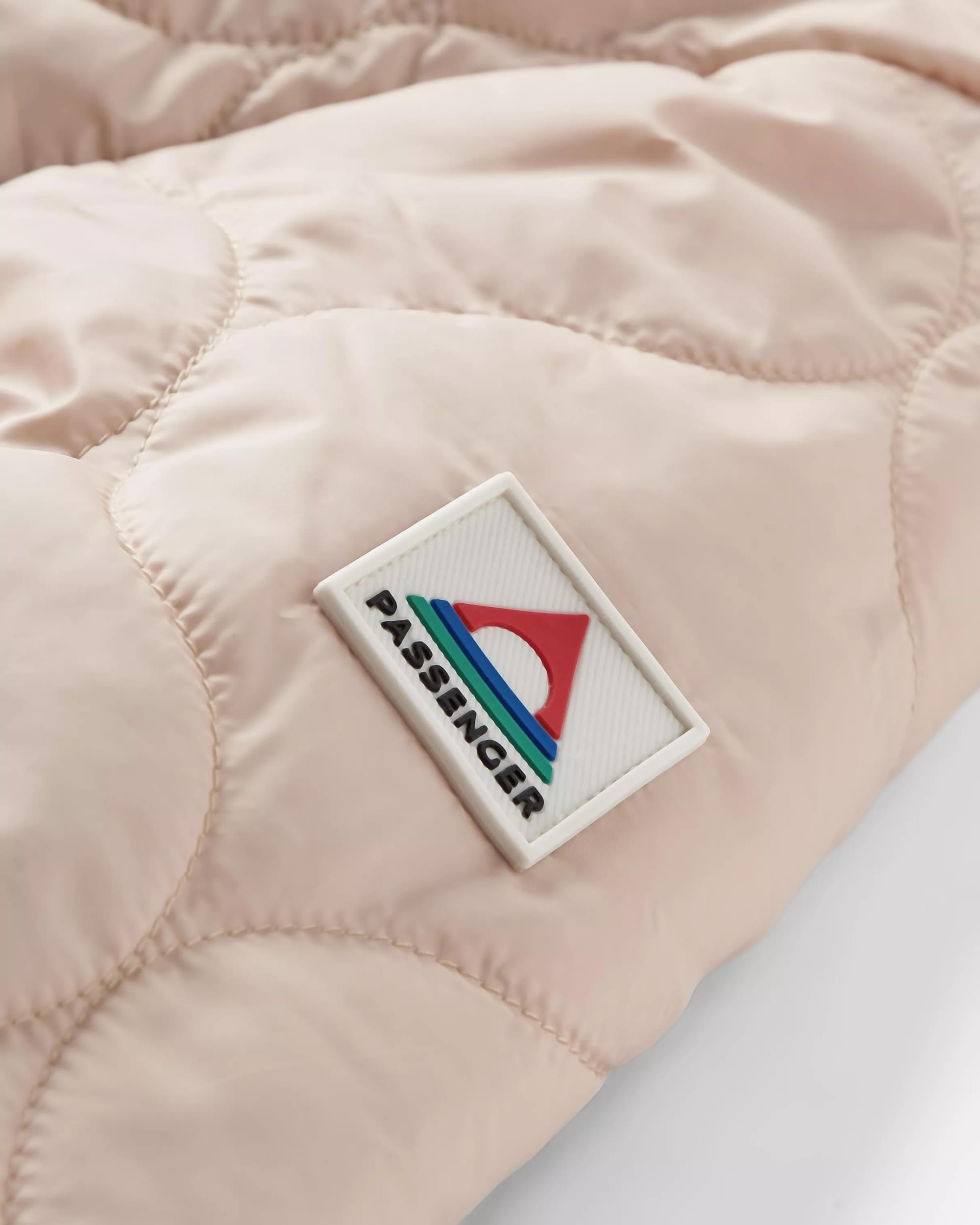 Flora Long Recycled Insulated Parka - White Pepper - Flatlay