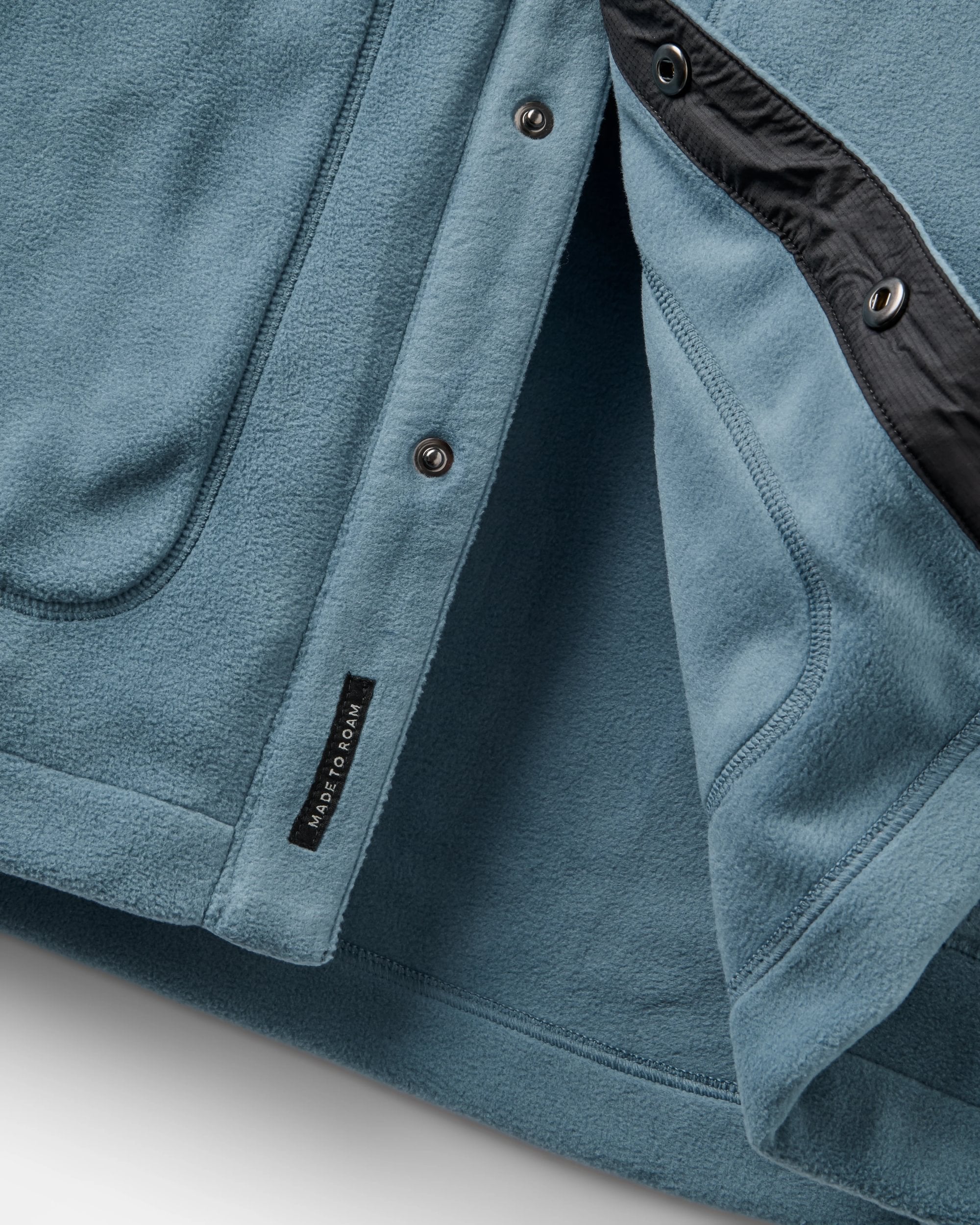 Adapt Polartec® Overshirt - Stormy Blue - Flatlay
