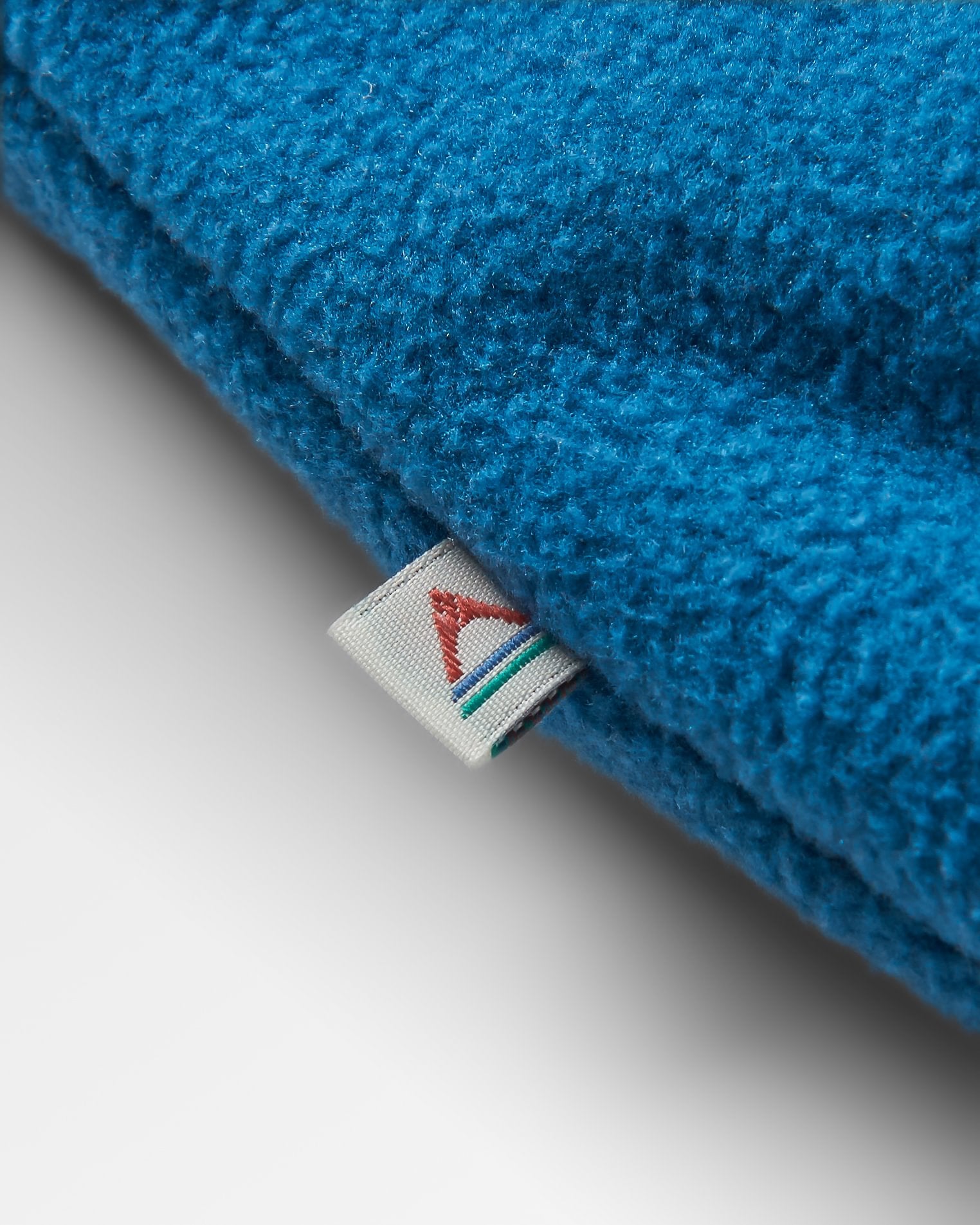 Set Off Recycled Polar Hooded Fleece - Toffee/Blue Steel - Flatlay