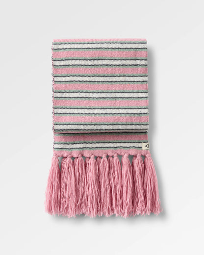 Goldglow Knit Scarf - Pink Haze - Flatlay