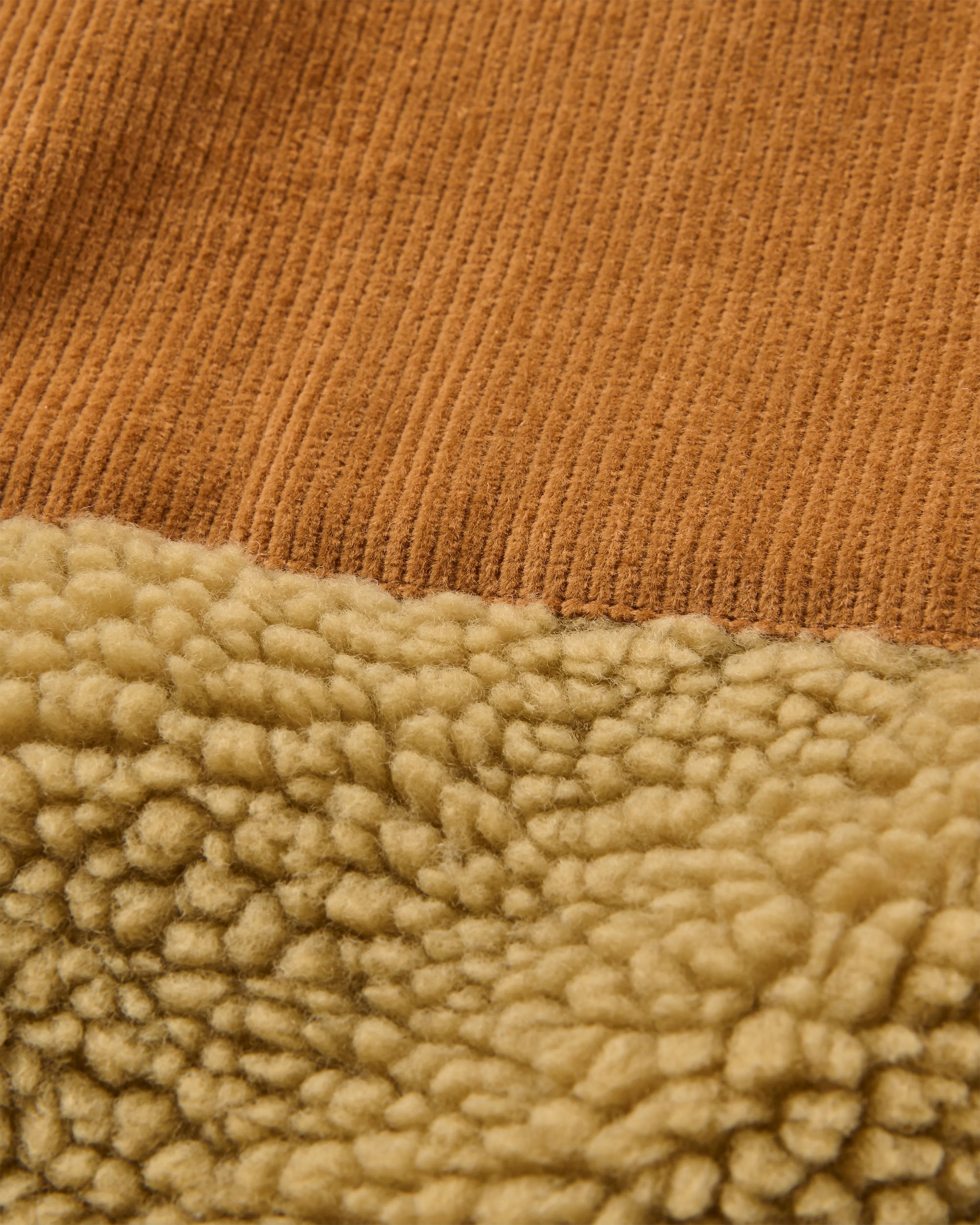 Trekker Recycled Deep-Pile Sherpa Fleece - Biscuit - Flatlay