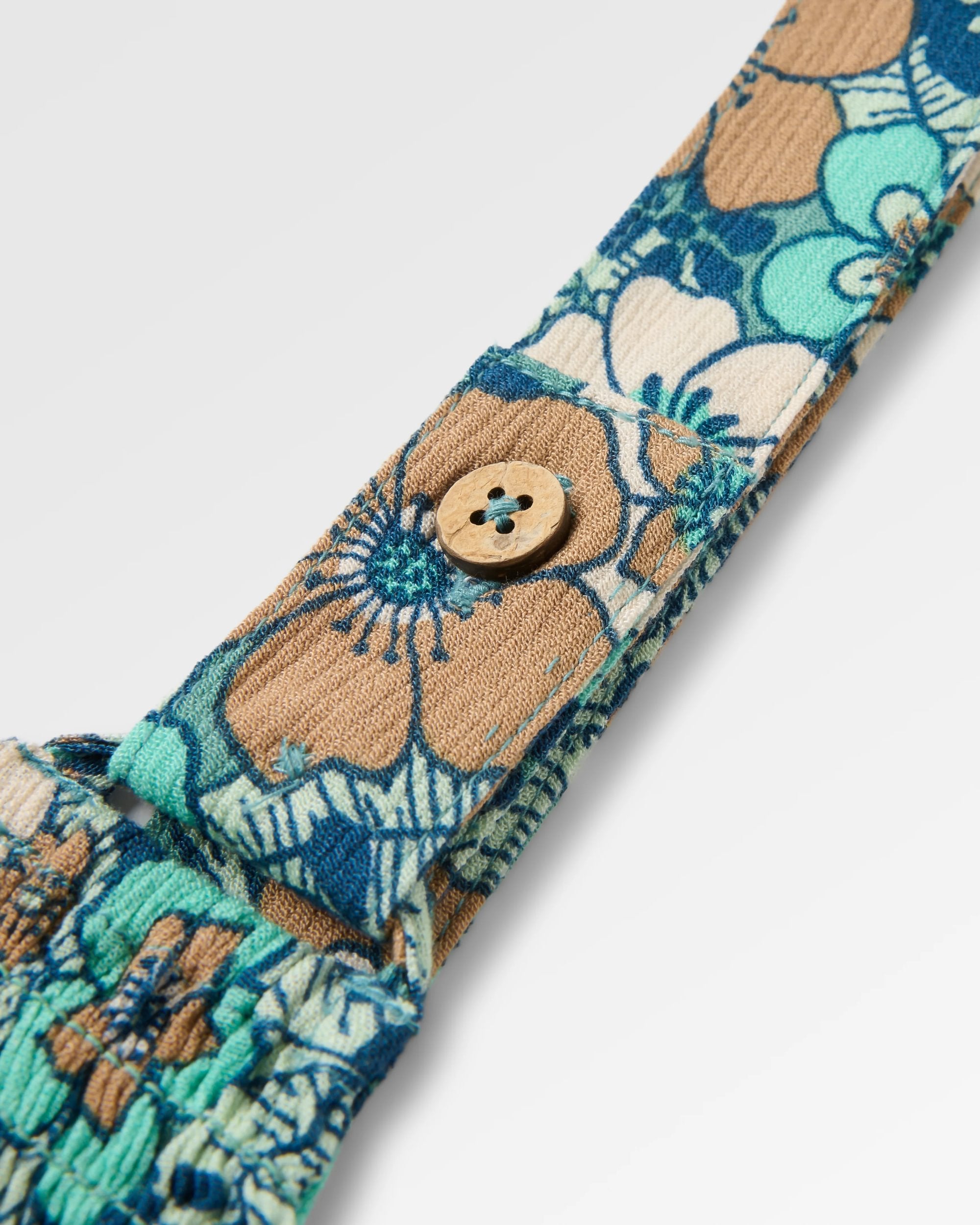 Soleis Woven Cami - Vintage Floral Aqua - Flatlay