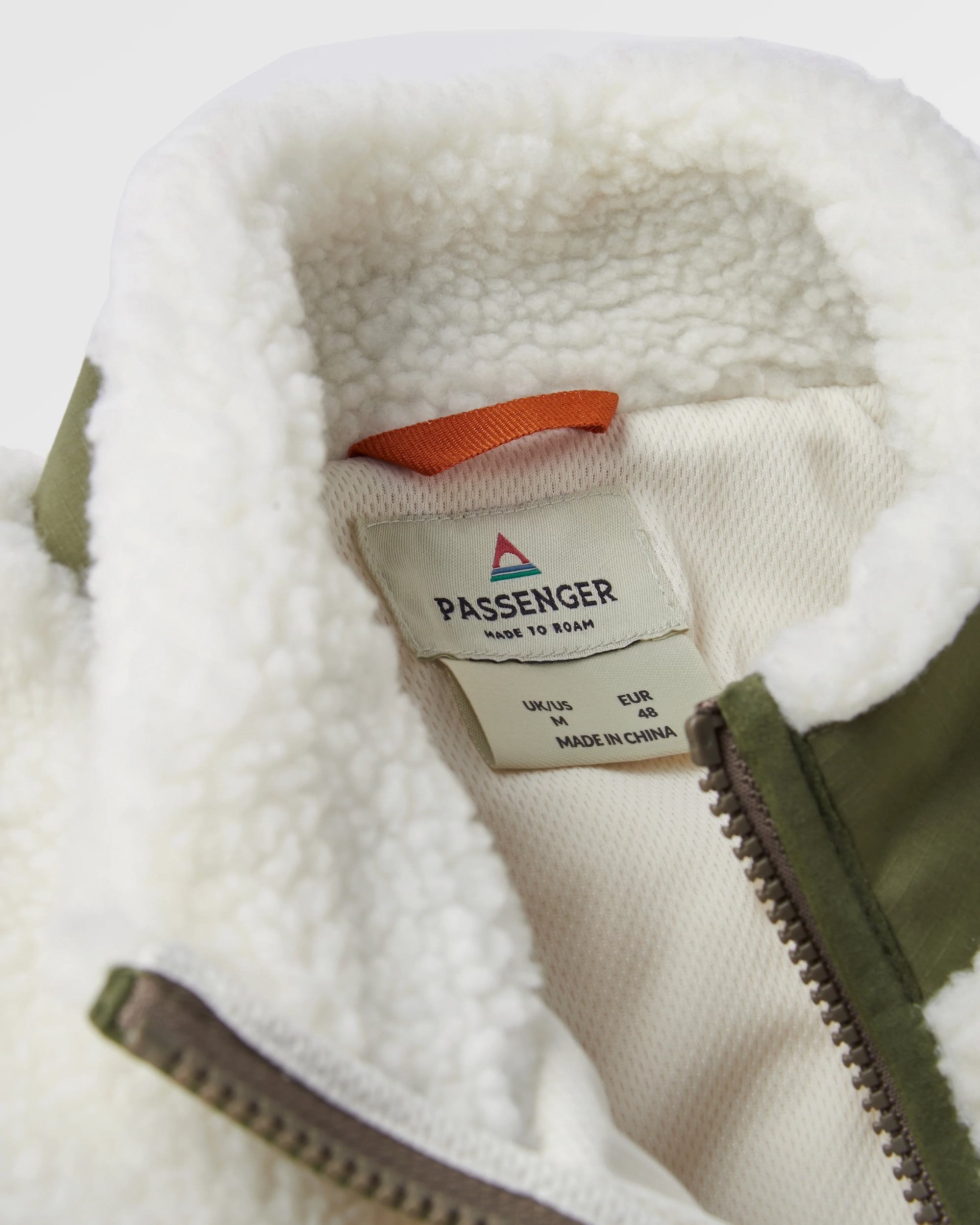 Valiant Deep-Pile Sherpa Fleece - Off White - Flatlay