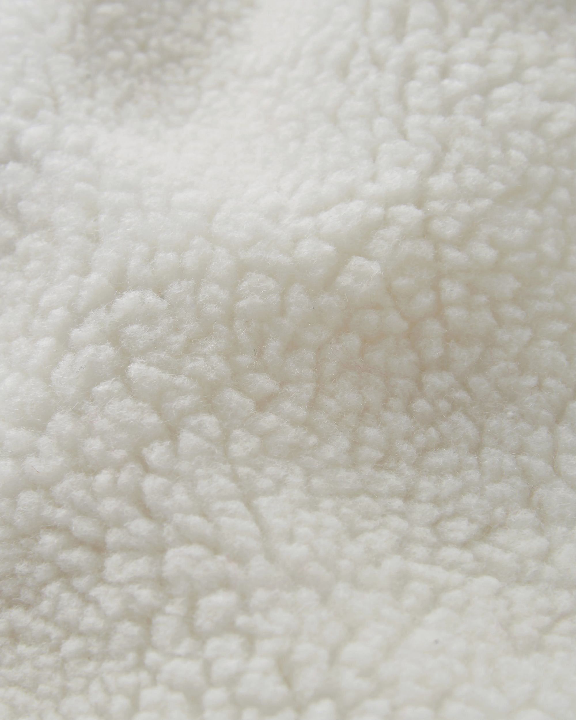Valiant Deep-Pile Sherpa Fleece - Off White - Flatlay