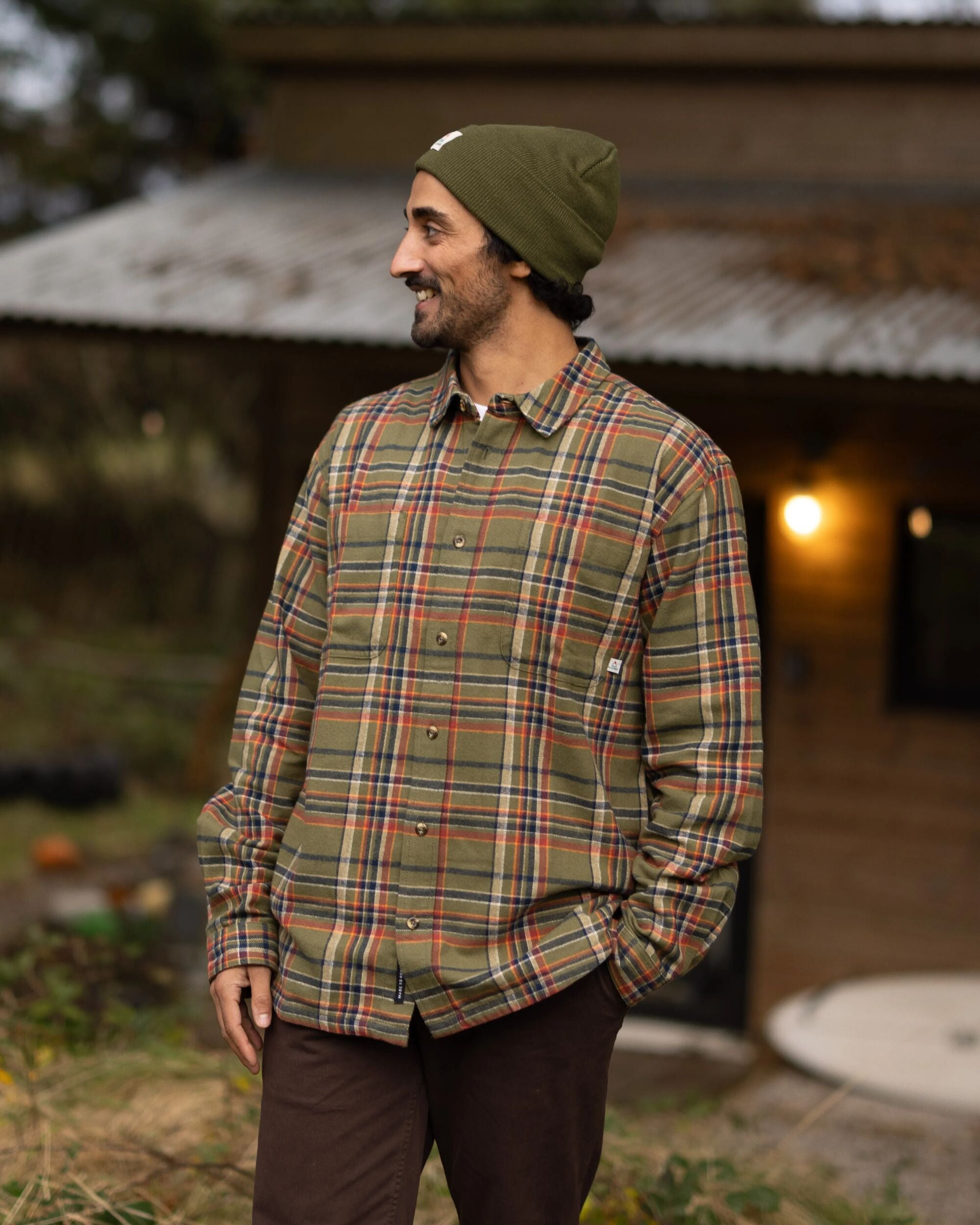 Backcountry Check Shirt - Khaki Check - Lifestyle