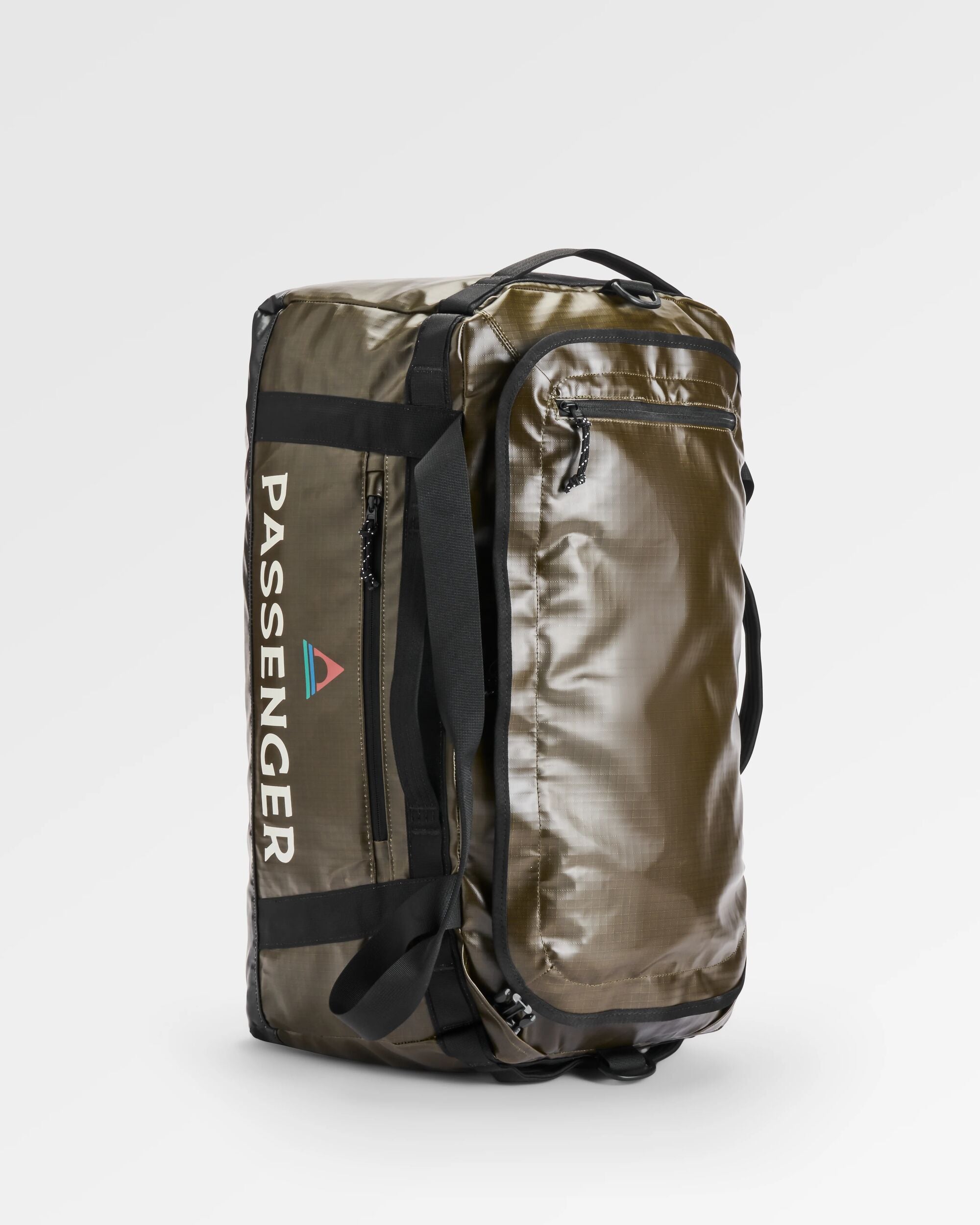 Roamer Recycled 60L Duffel Bag - Khaki - Flatlay