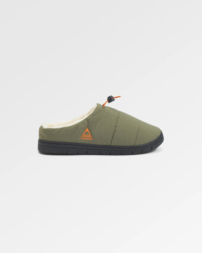 Step Out Men's Slipper - Dusty Olive - Flatlay