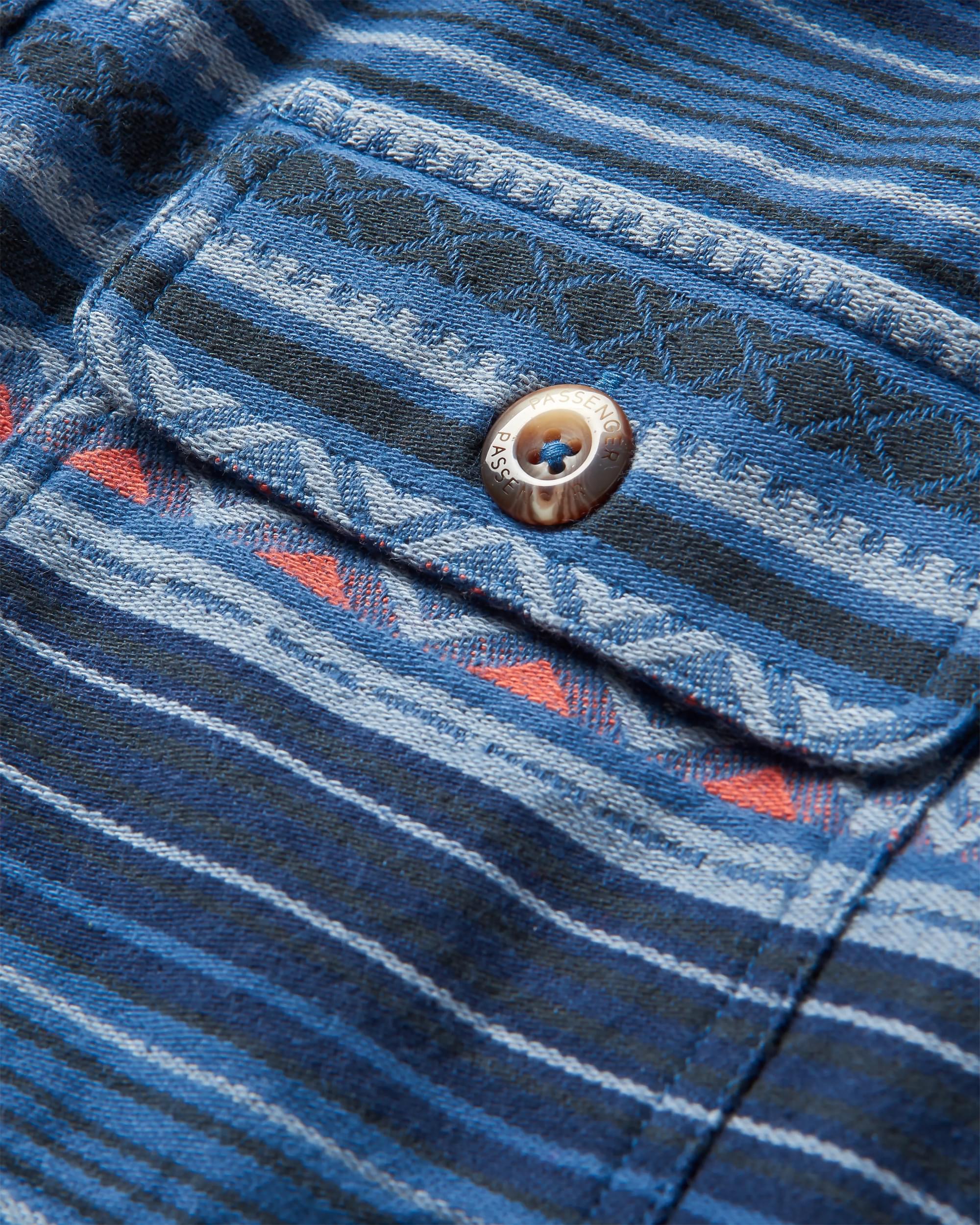 Slowdown Heavyweight Overshirt - Dark Denim - Flatlay