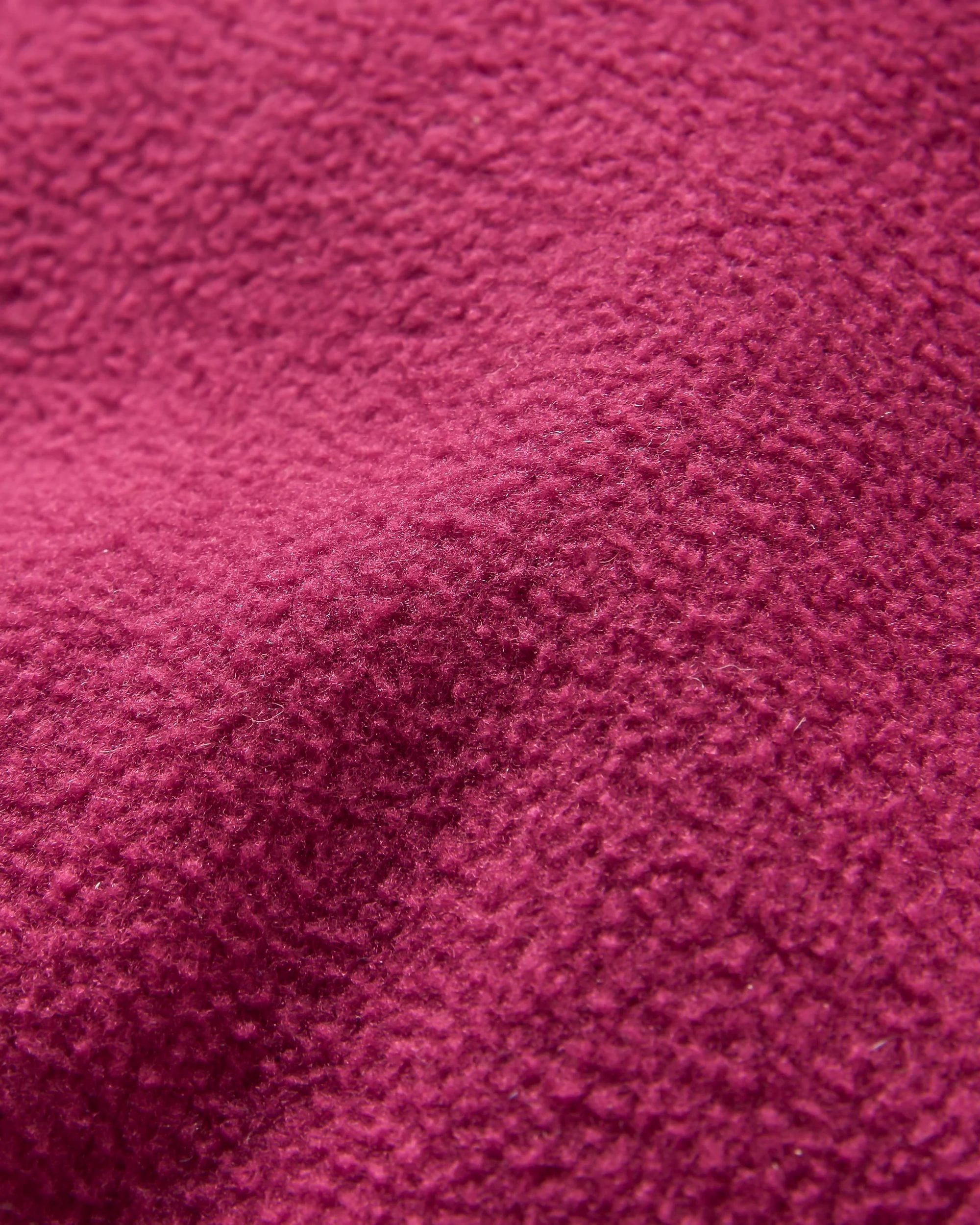 Snowdrift Recycled Fleece Hood - Fig - Flatlay