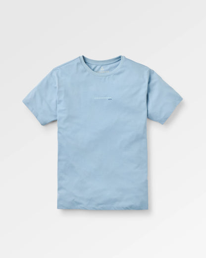 Horizons T-Shirt - Faded Denim - Flatlay