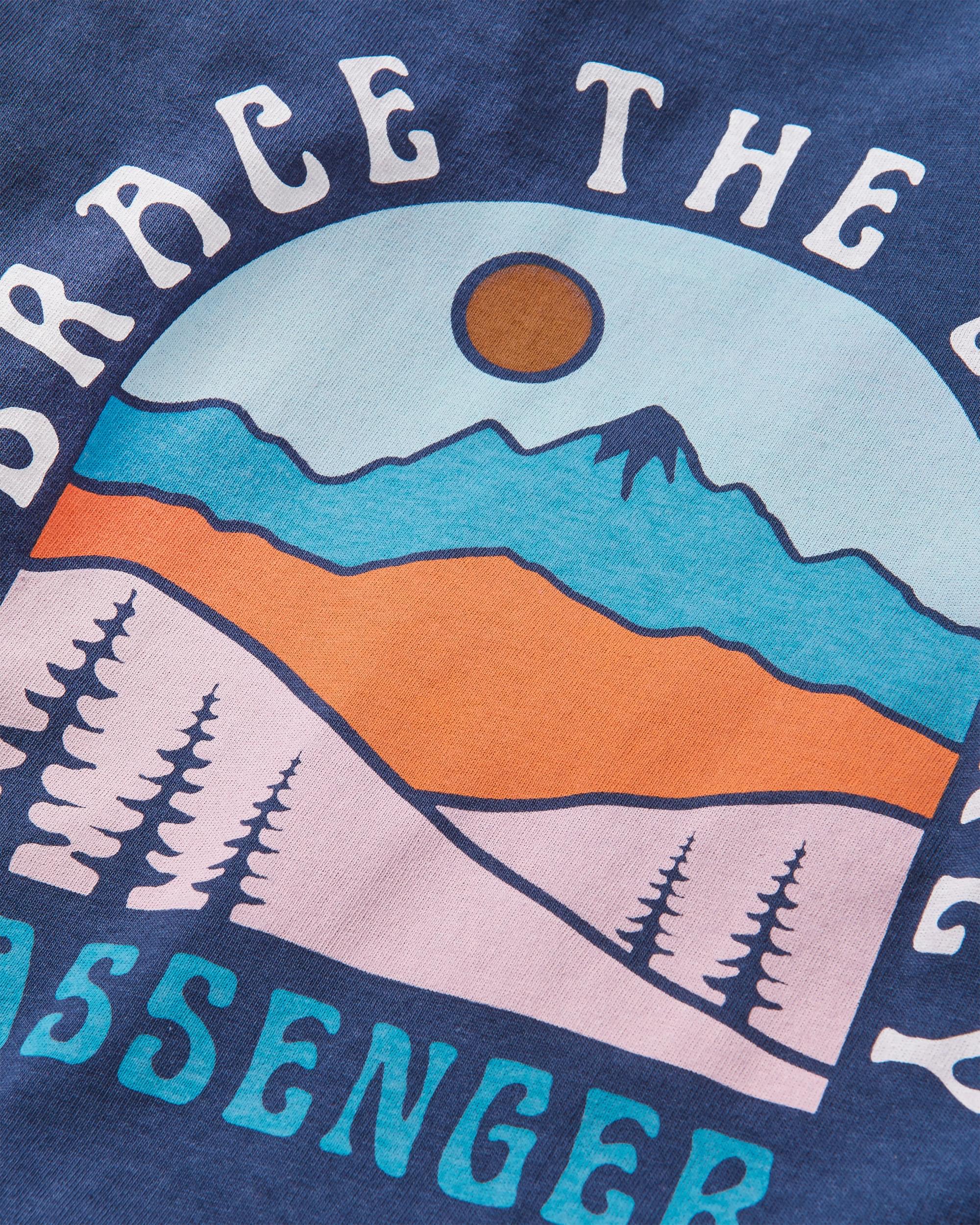 Outlook Recycled LS T-Shirt - Mauve Haze - Flatlay