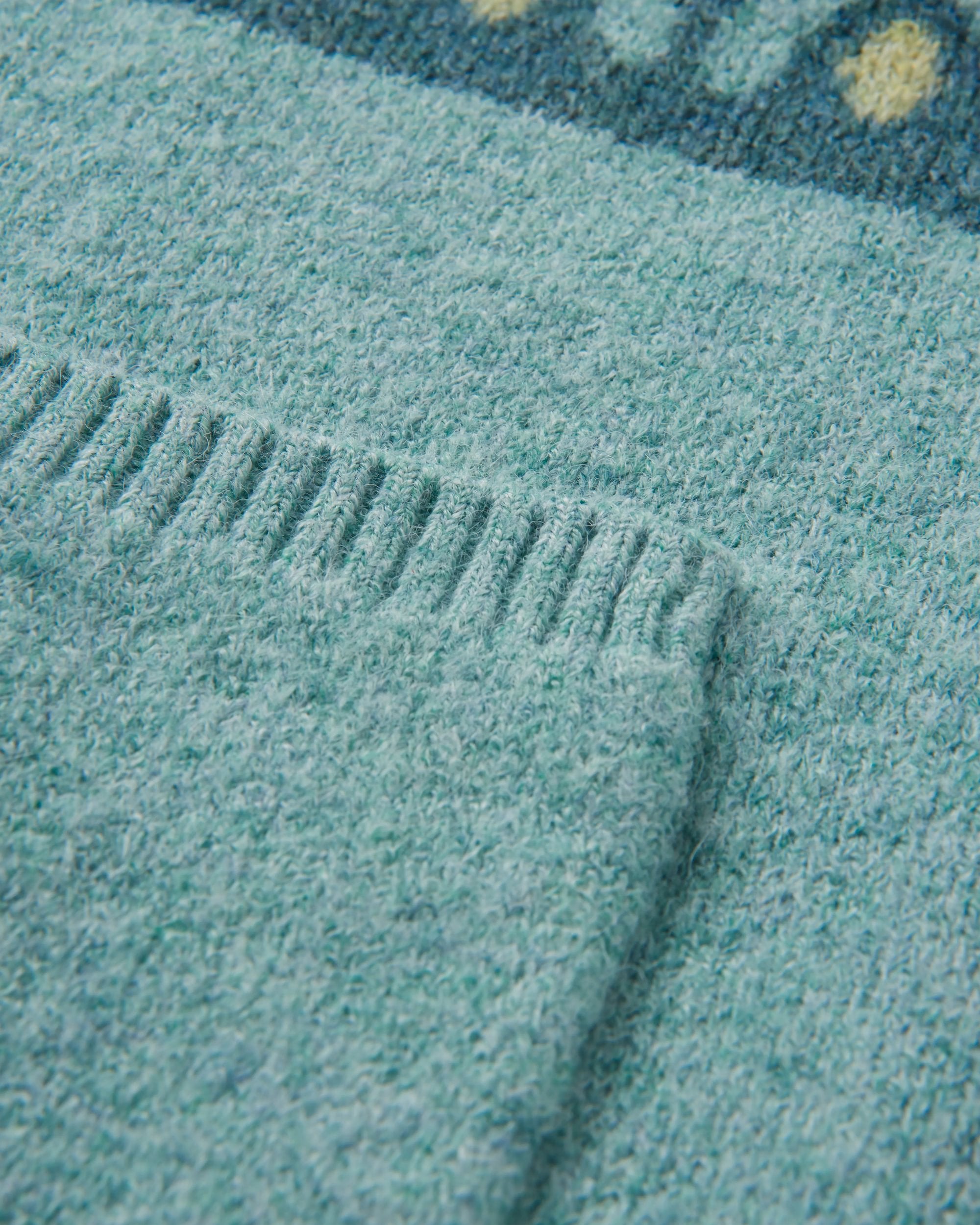 Nettle Recycled Knitted Cardigan - Arctic - Flatlay