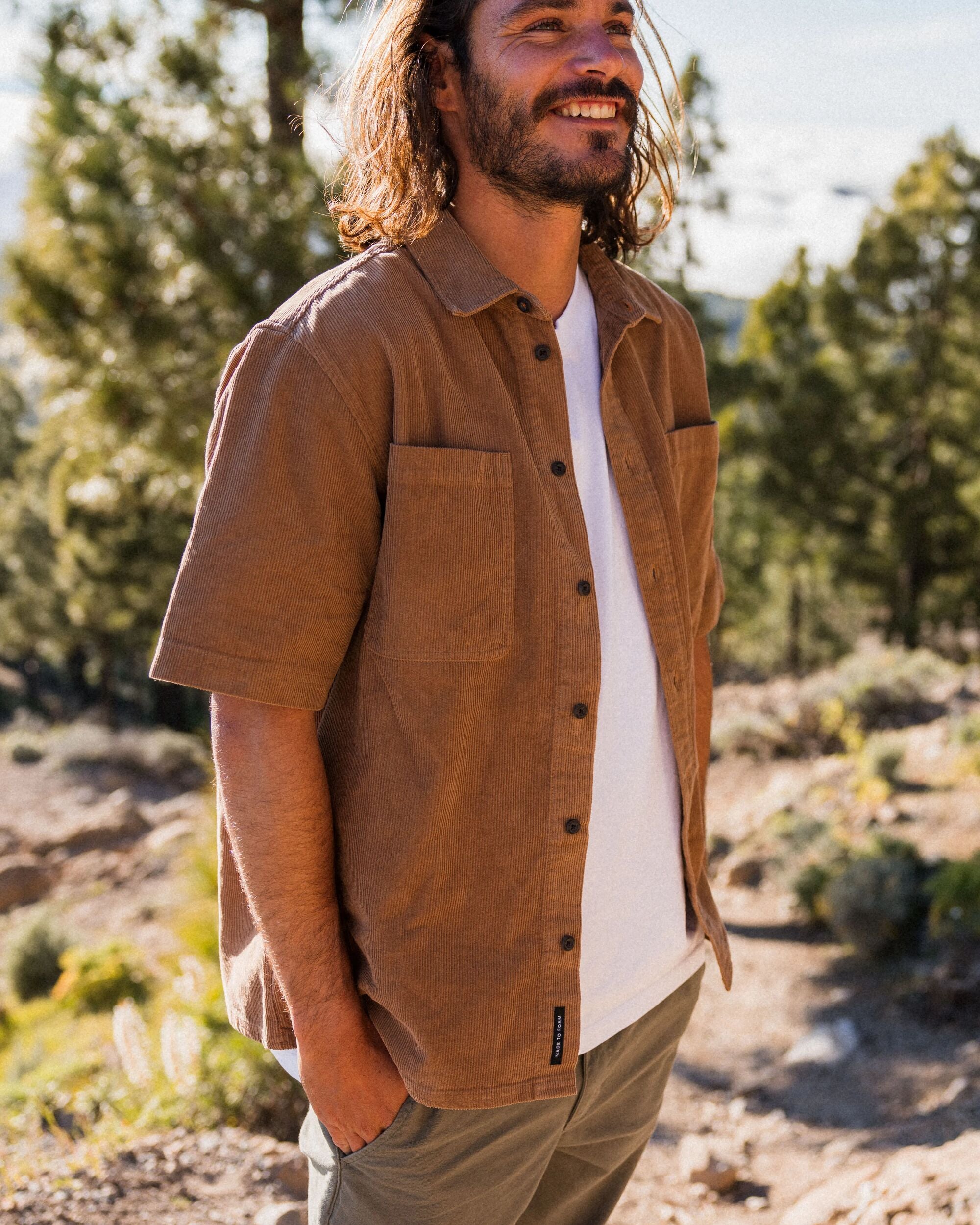 Backcountry Short Sleeve Cord Shirt - Toffee - Lifestyle