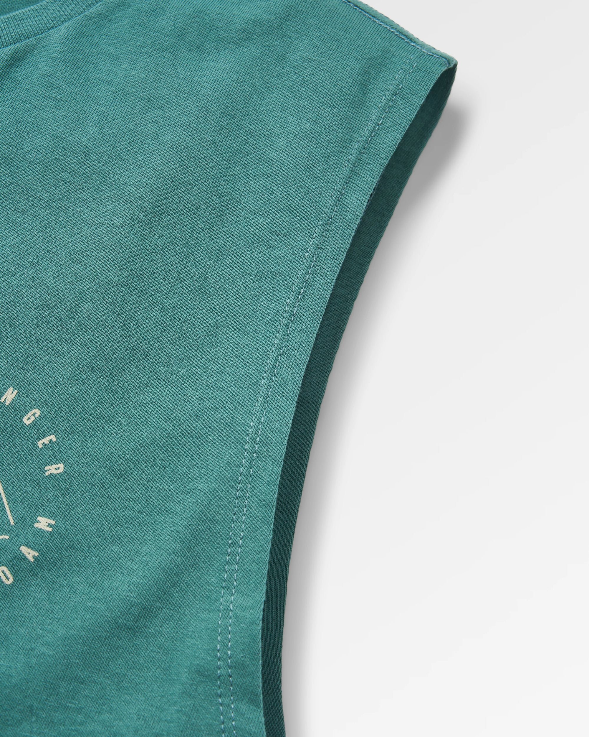 Escapism Recycled Cotton Vest - Deep Ocean - Flatlay