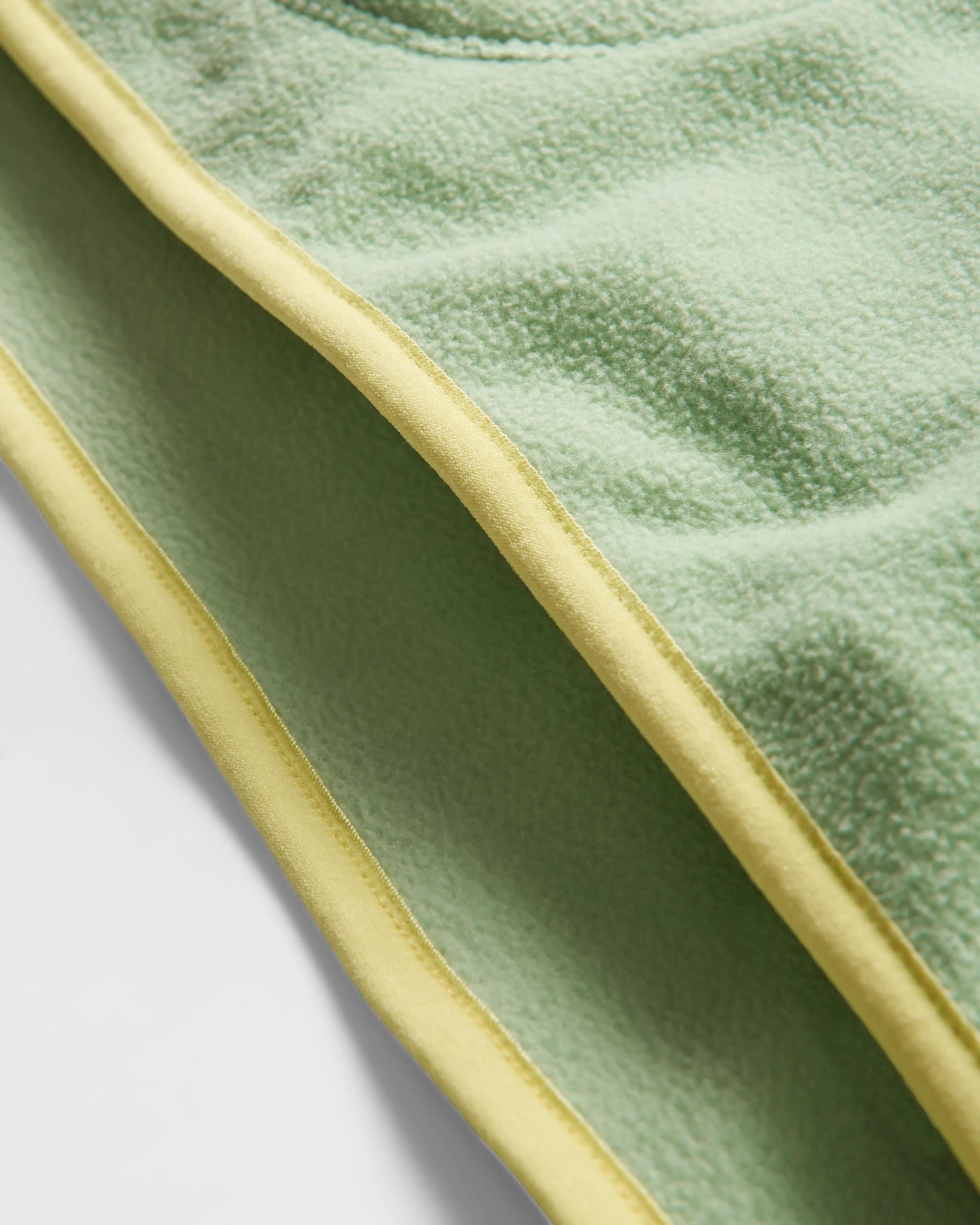Sorrel Recycled Polar Fleece - Green Fig - Flatlay