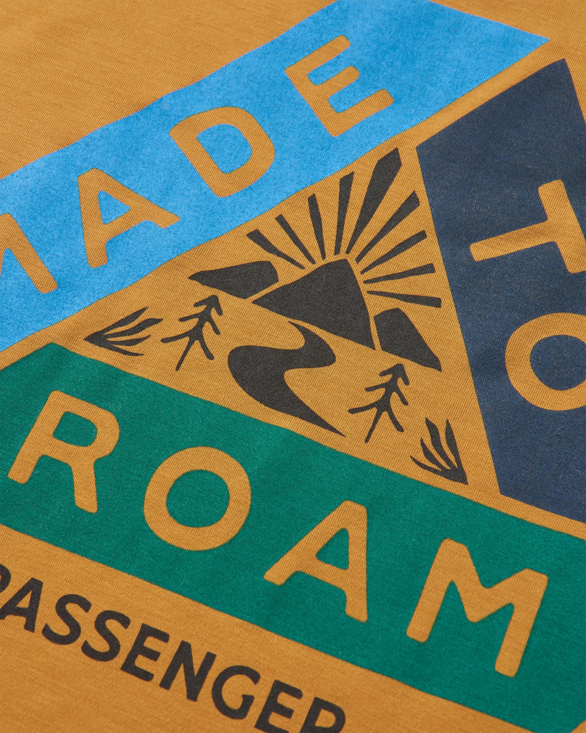 Trail Active Recycled T-shirt - Dusty Ochre - Flatlay