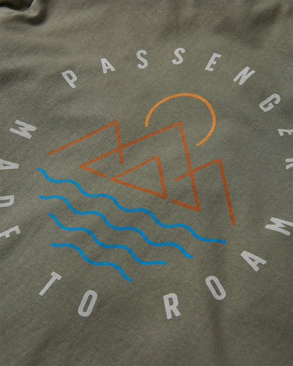Escapism Recycled LS T-Shirt - Dusty Olive